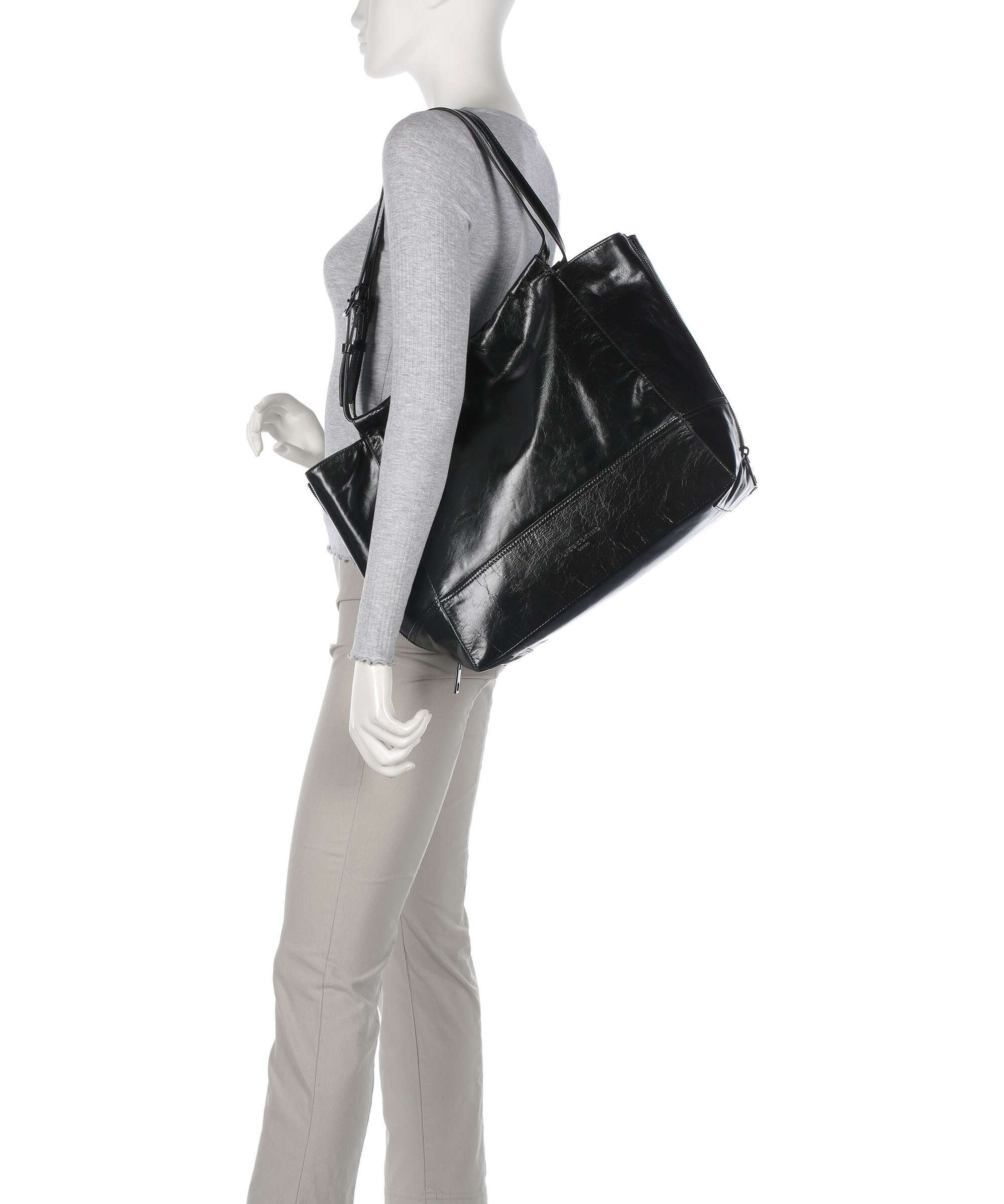 Liebeskind Lou 2 Paper Touch L Torba na zakupy black - Image 3
