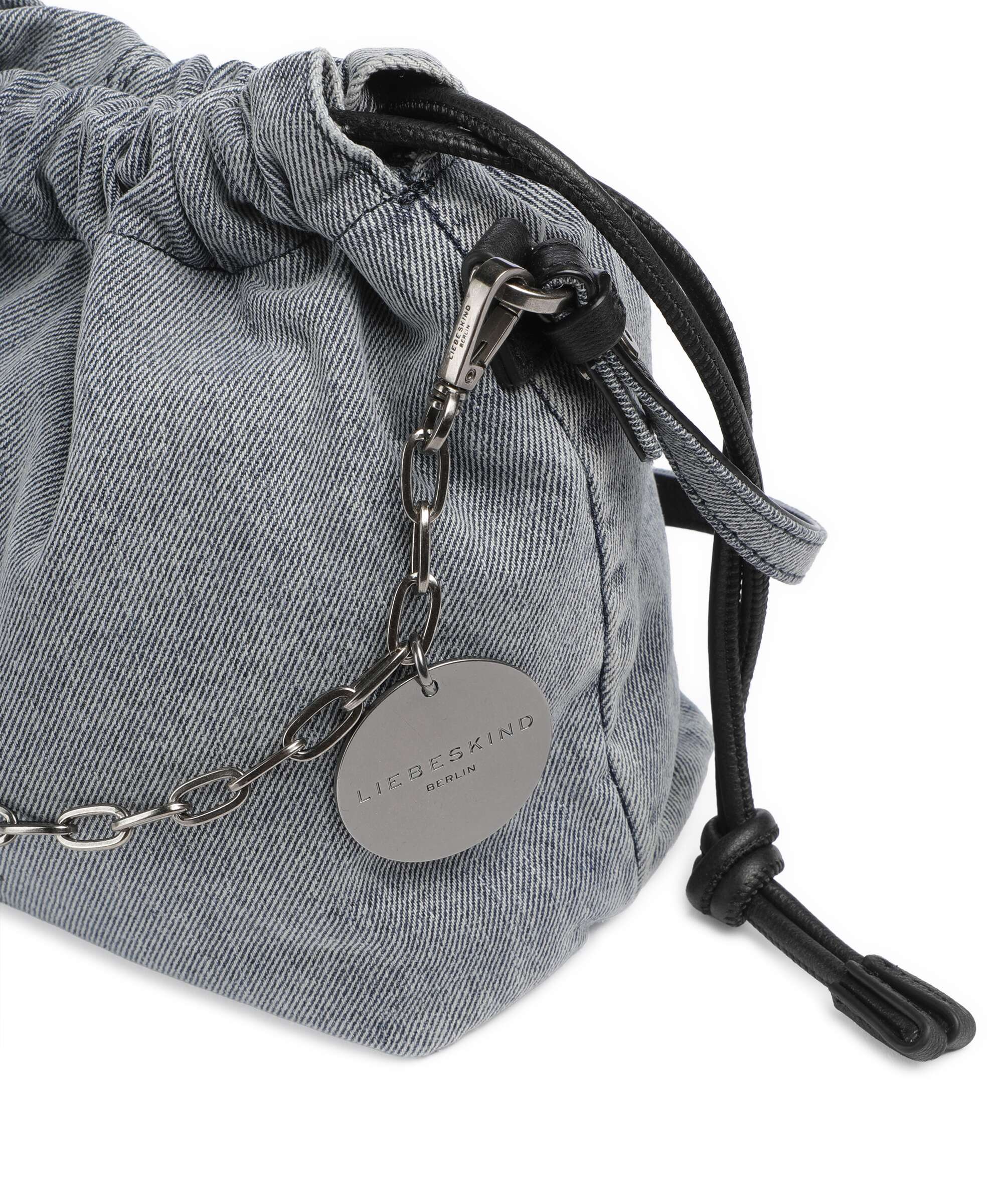 Liebeskind Lya II Denim S Torebka worek blue denim - Image 4