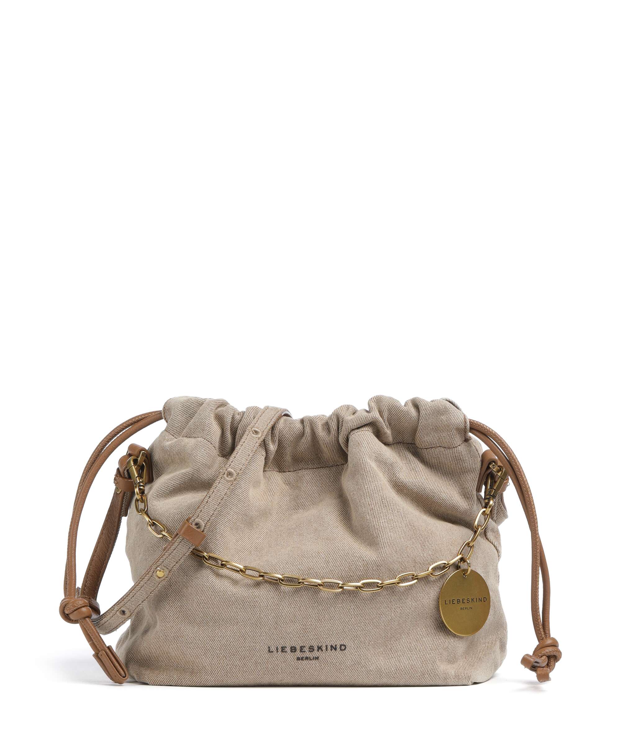 Liebeskind Lya II Denim S Torebka worek beige