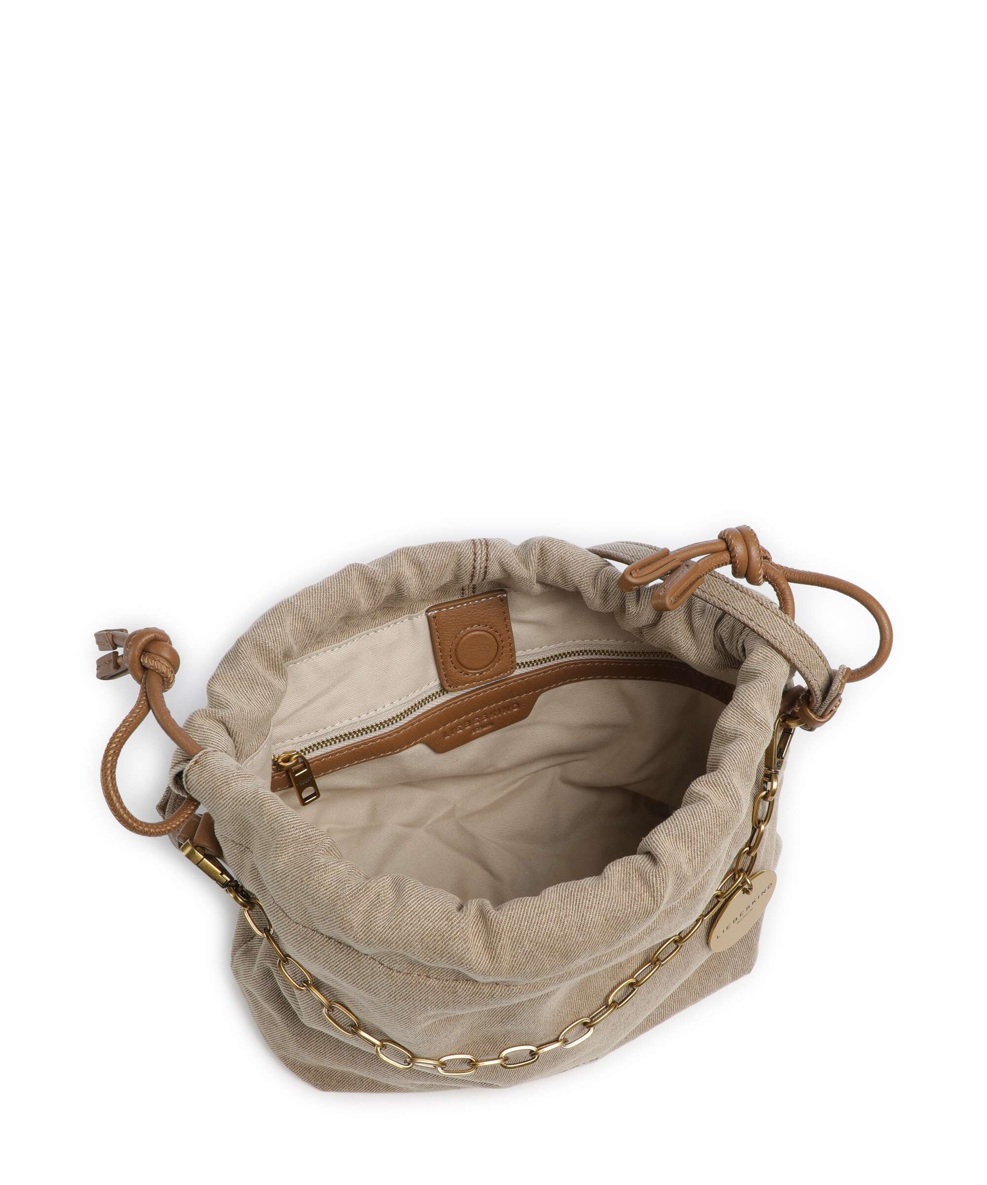 Liebeskind Lya II Denim S Torebka worek beige - Image 6