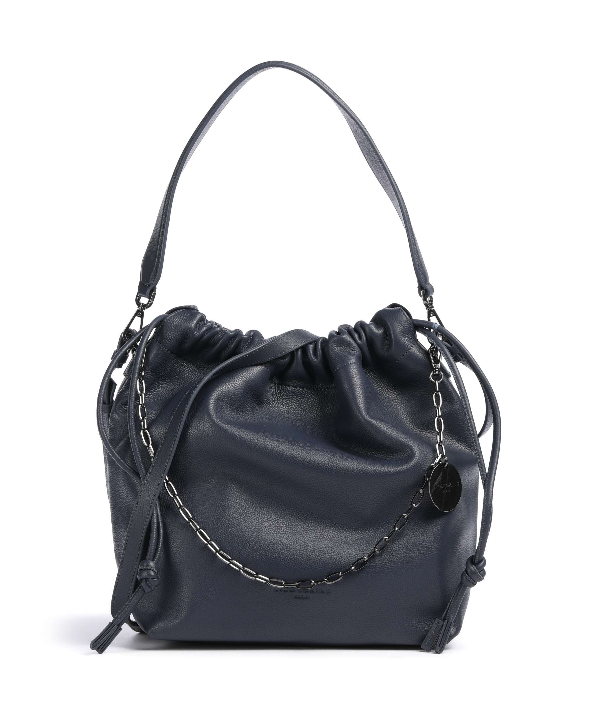 Liebeskind Lya II Small Pebble M Torebka worek peacoat