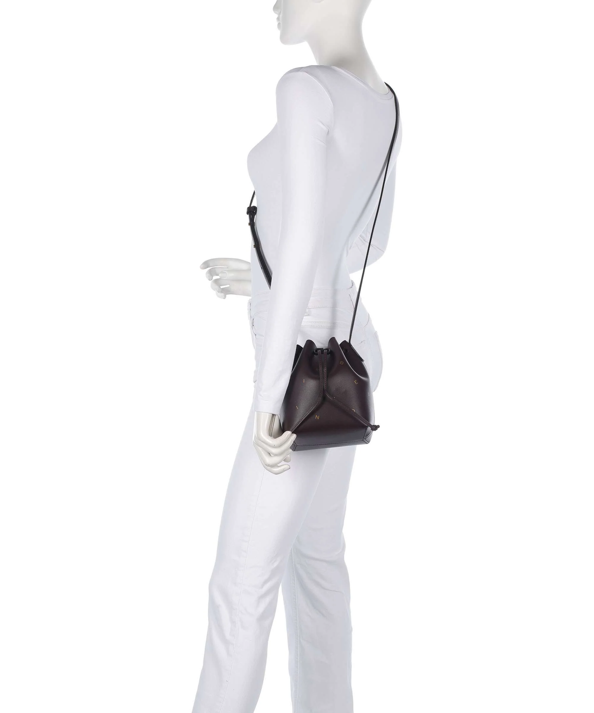 Liebeskind Soft Nappa S Torebka worek burgundy - Image 3