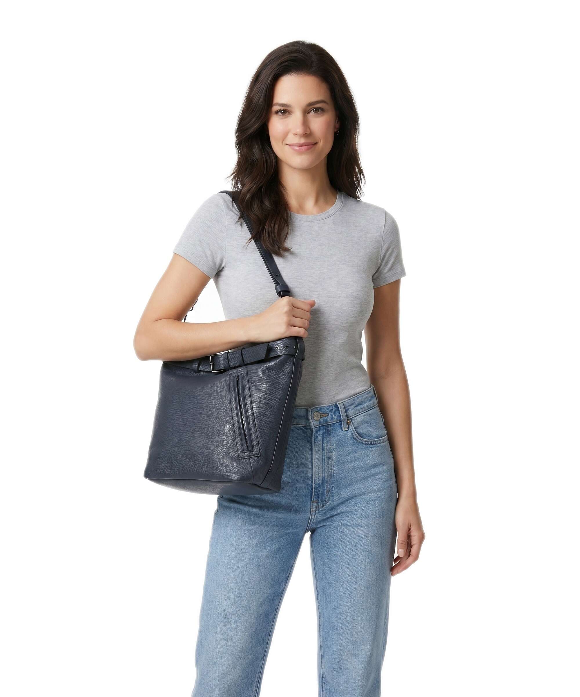 Liebeskind Zita Small Pebble L Torebka worek peacoat - Image 3