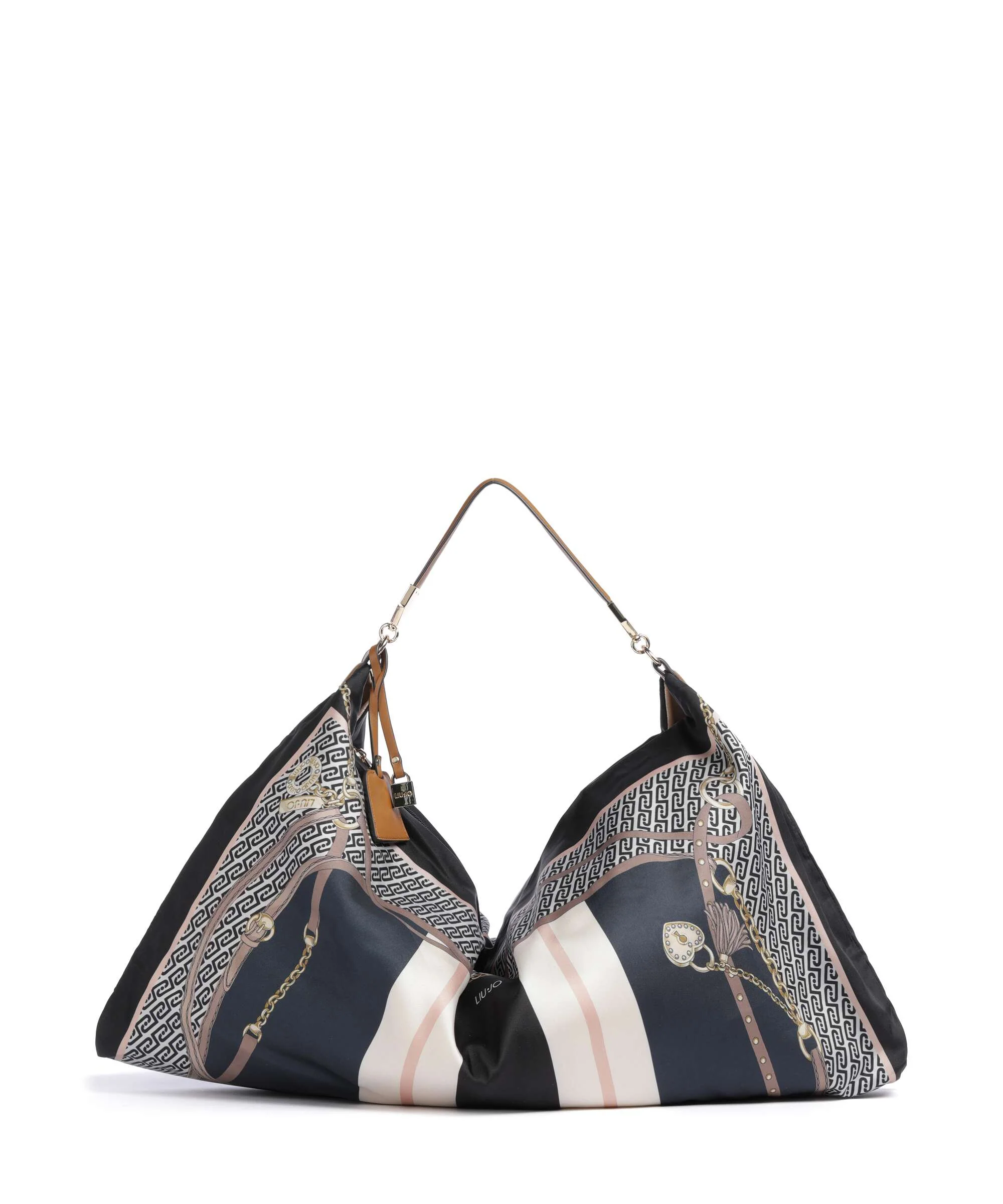 Liu Jo Foulard Torebka worek st metall nero