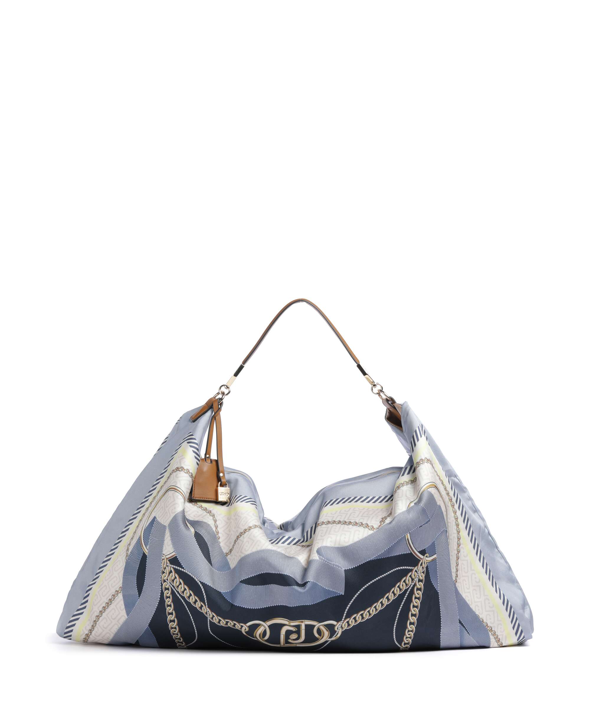 Liu Jo Foulard Torebka worek st metall/light denim