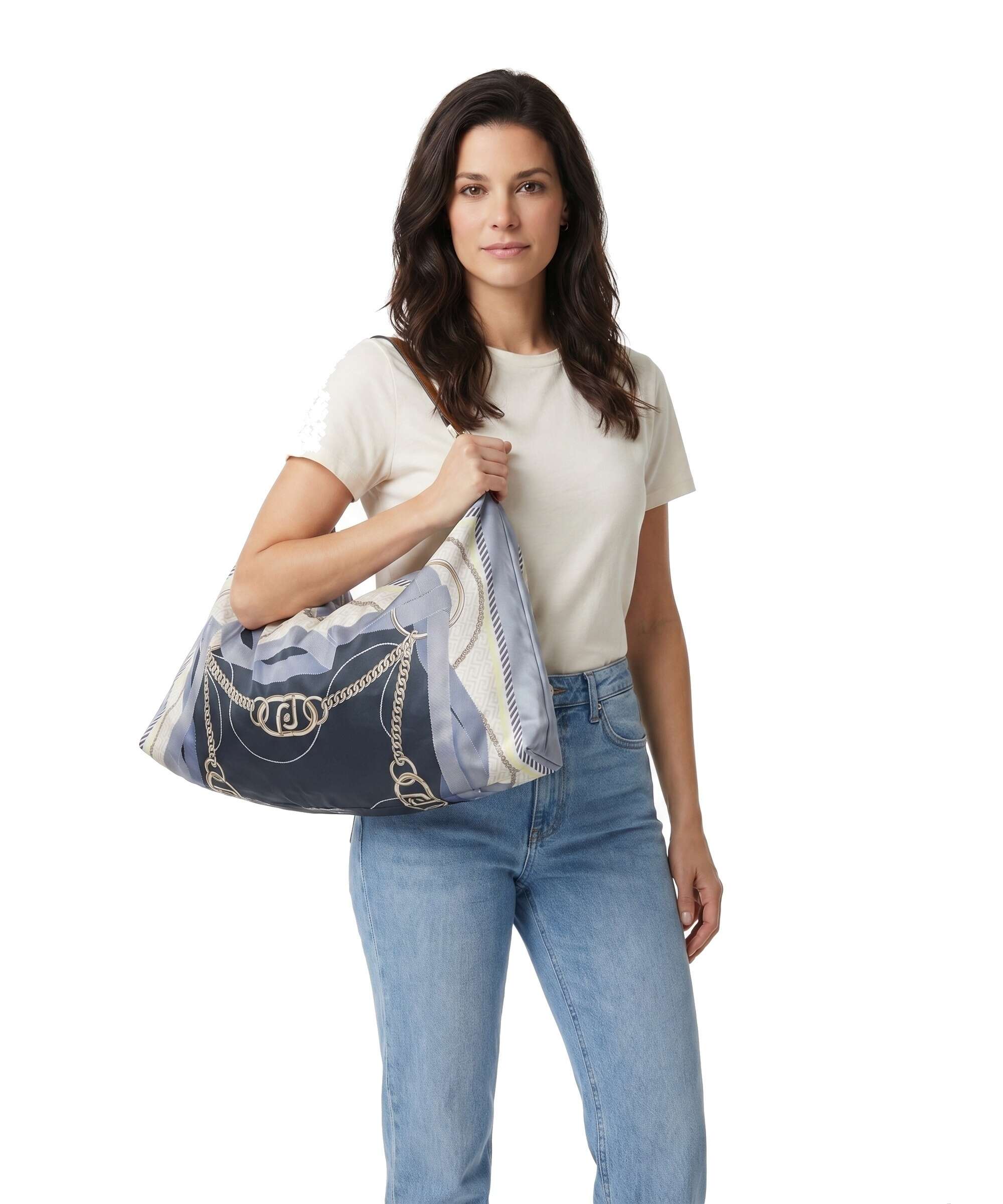 Liu Jo Foulard Torebka worek st metall/light denim - Image 3