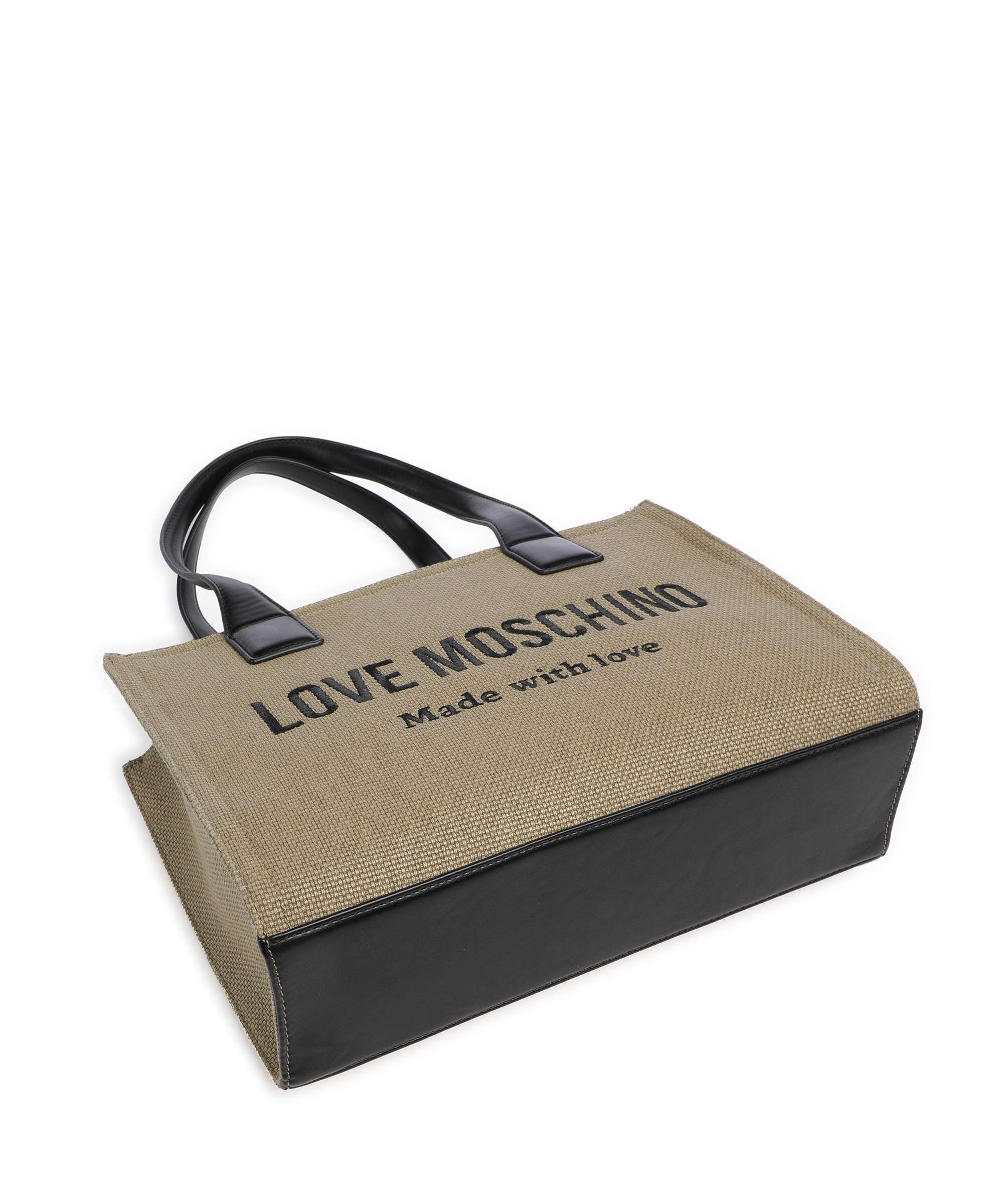 Love Moschino Cargo Canvas Torba na zakupy black/gold - Image 4