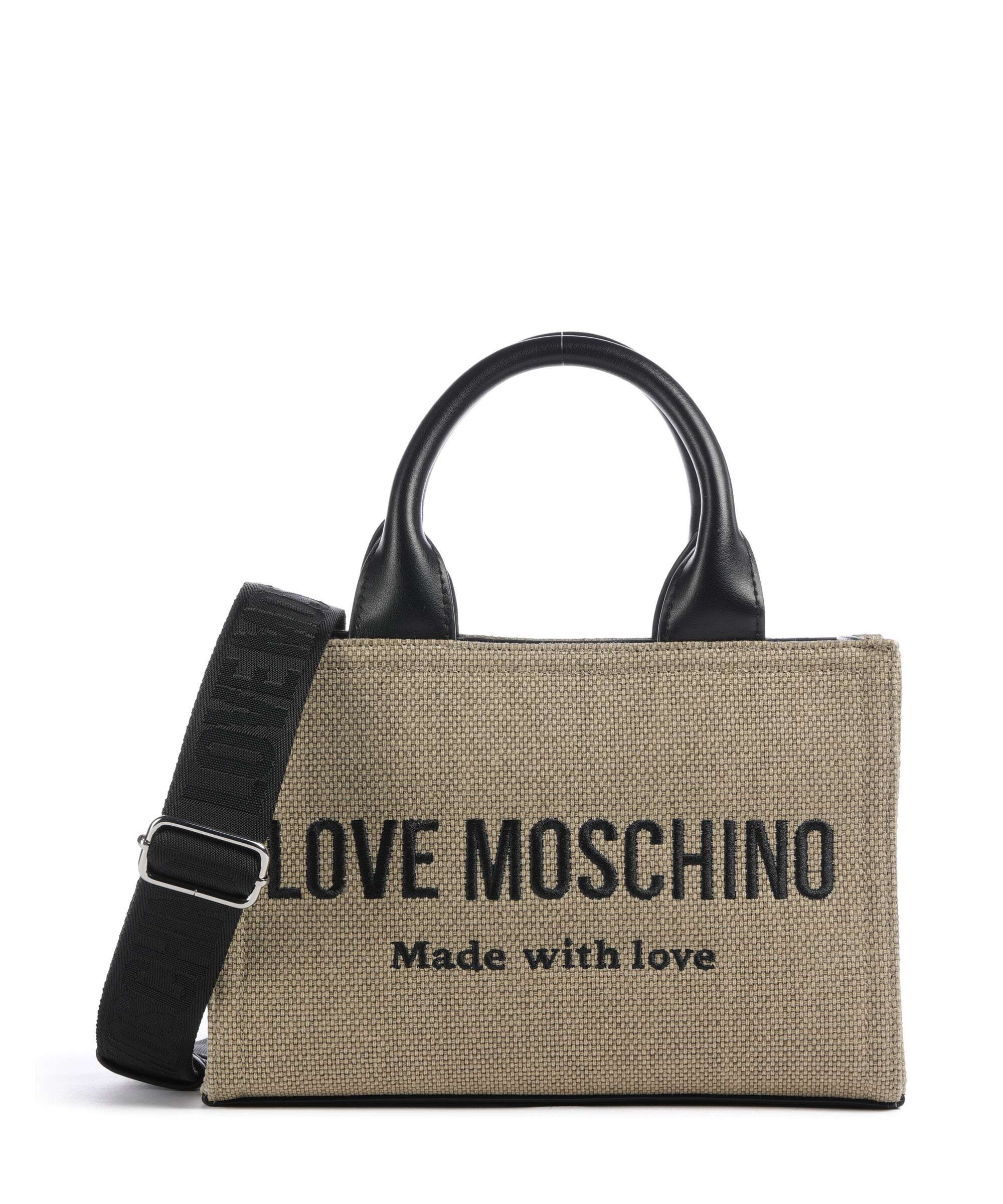 Love Moschino Cargo Canvas Torebka black/gold