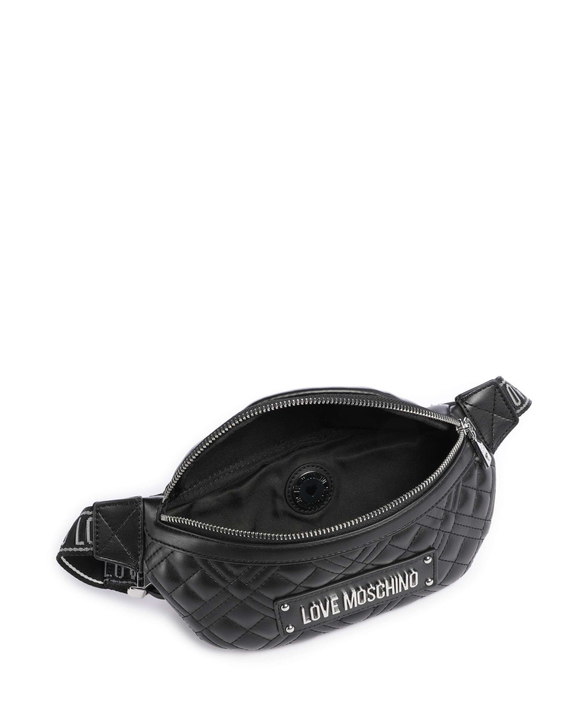Love Moschino Quilted Saszetka nerka black - Image 5