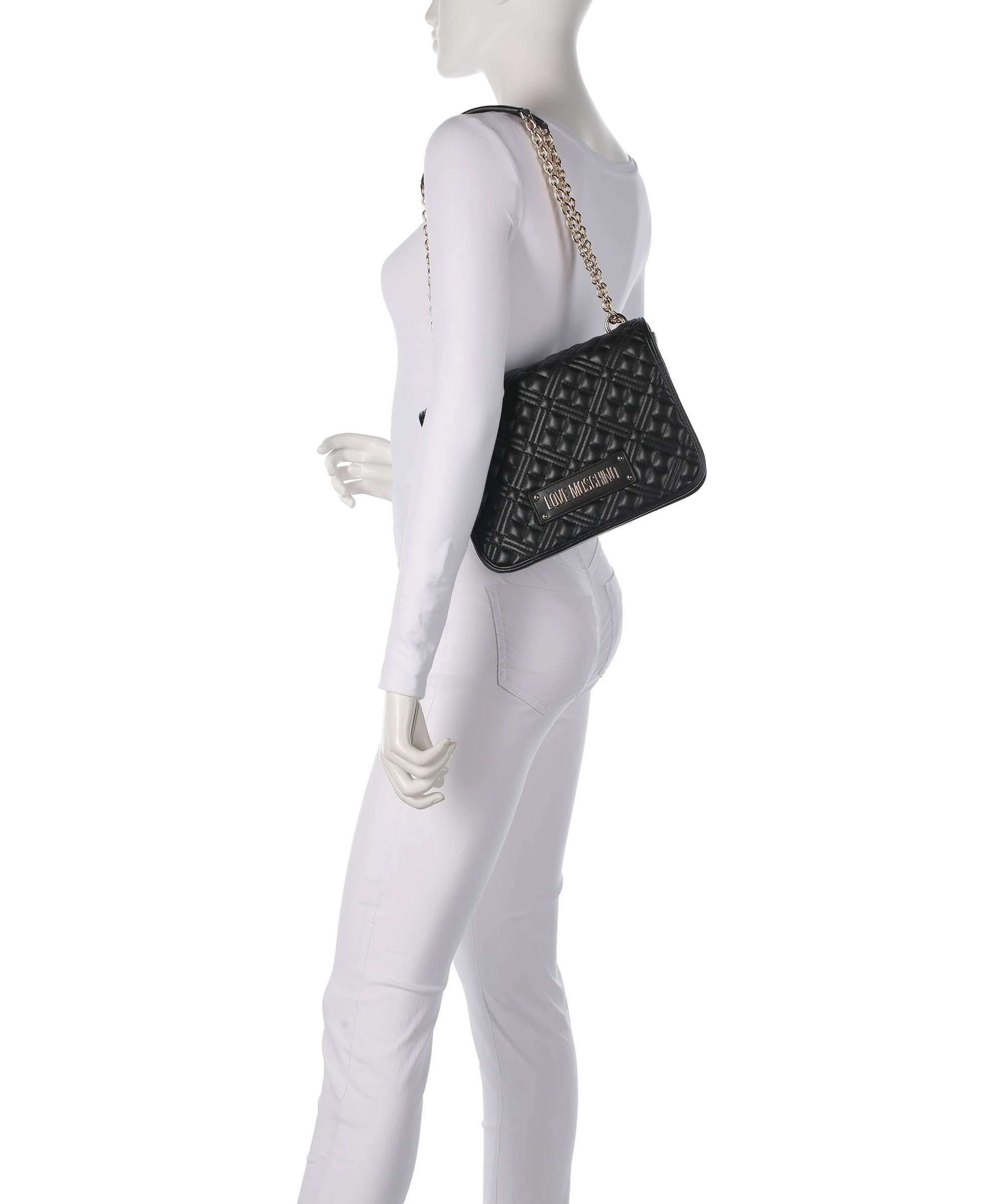 Love Moschino Quilted Torba na ramię black - Image 3