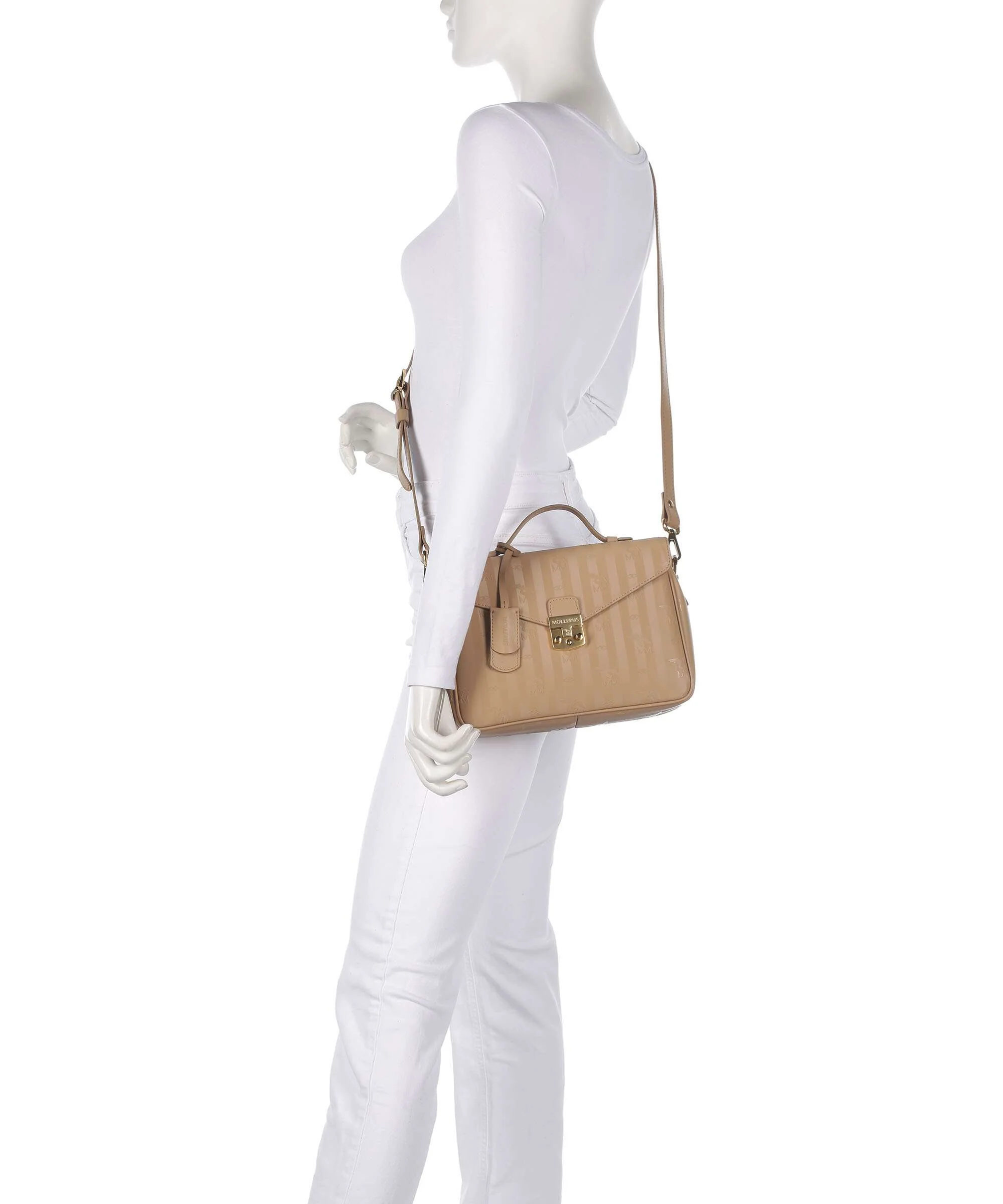 Maison Mollerus Vinerus Marly Torba przez ramię cappuccino beige - Image 4