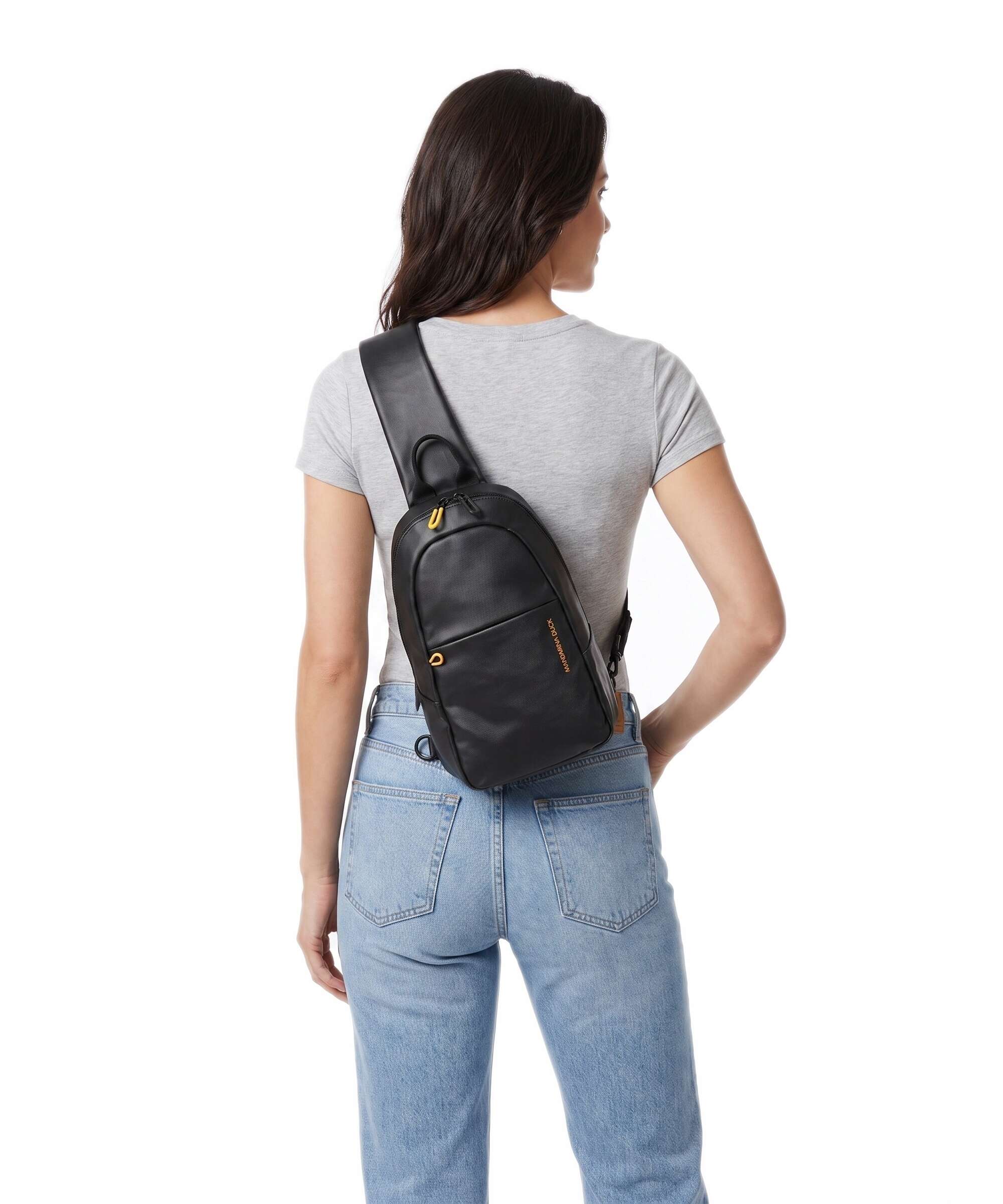 Mandarina Duck Eco Coated Plecak na jedno ramię black - Image 3
