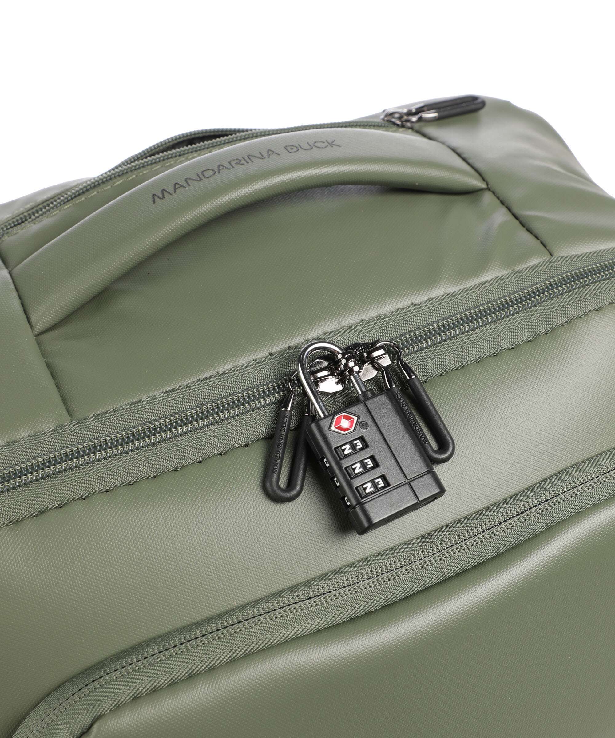 Mandarina Duck Eco Coated Plecak na kółkach pine green - Image 5