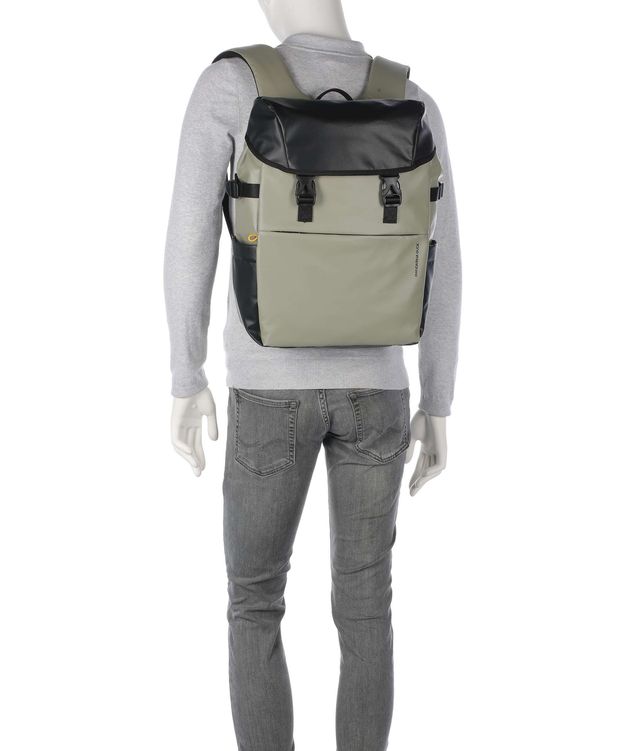 Mandarina Duck Eco Coated Plecak na laptopa mud - Image 4
