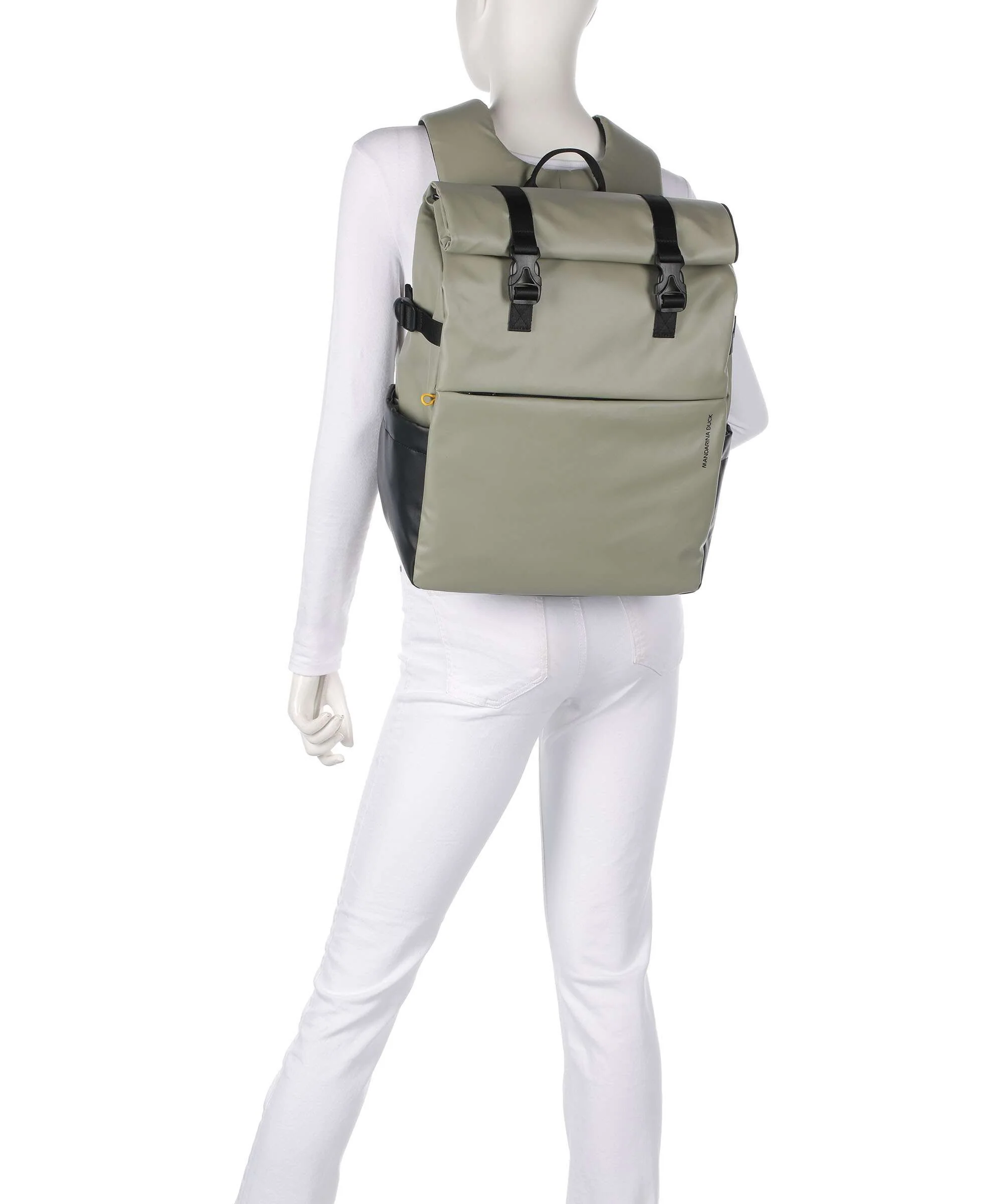 Mandarina Duck Eco Coated Plecak na laptopa mud - Image 3