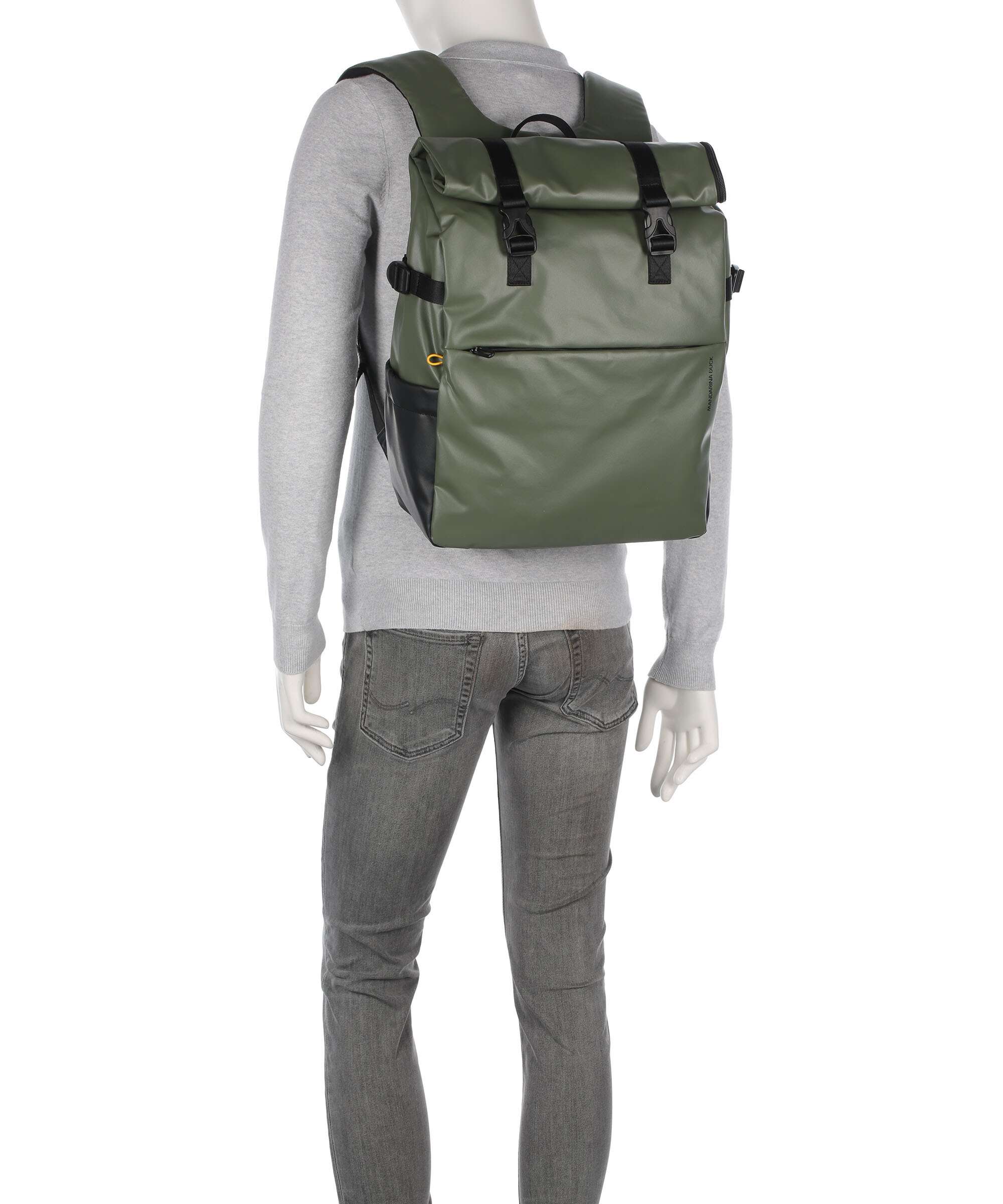 Mandarina Duck Eco Coated Plecak na laptopa pine green - Image 3
