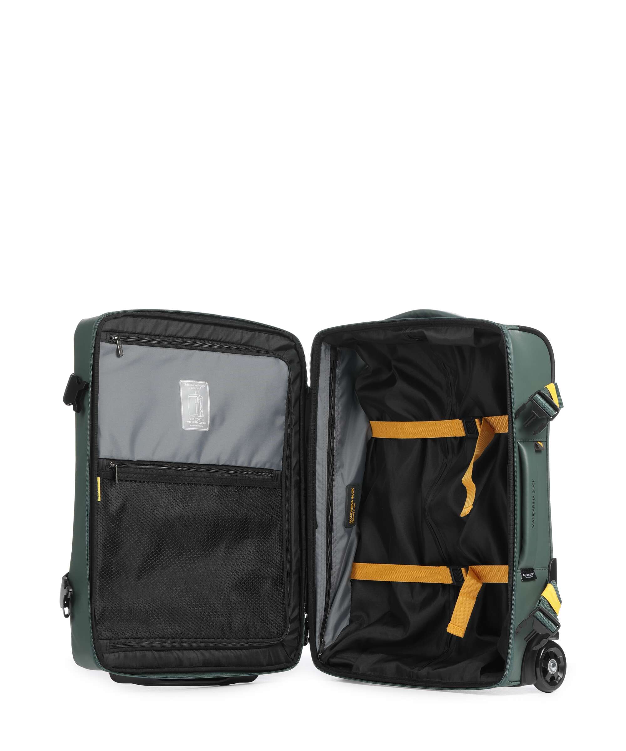 Mandarina Duck Eco Coated Walizka na 2 kołach deep green - Image 6
