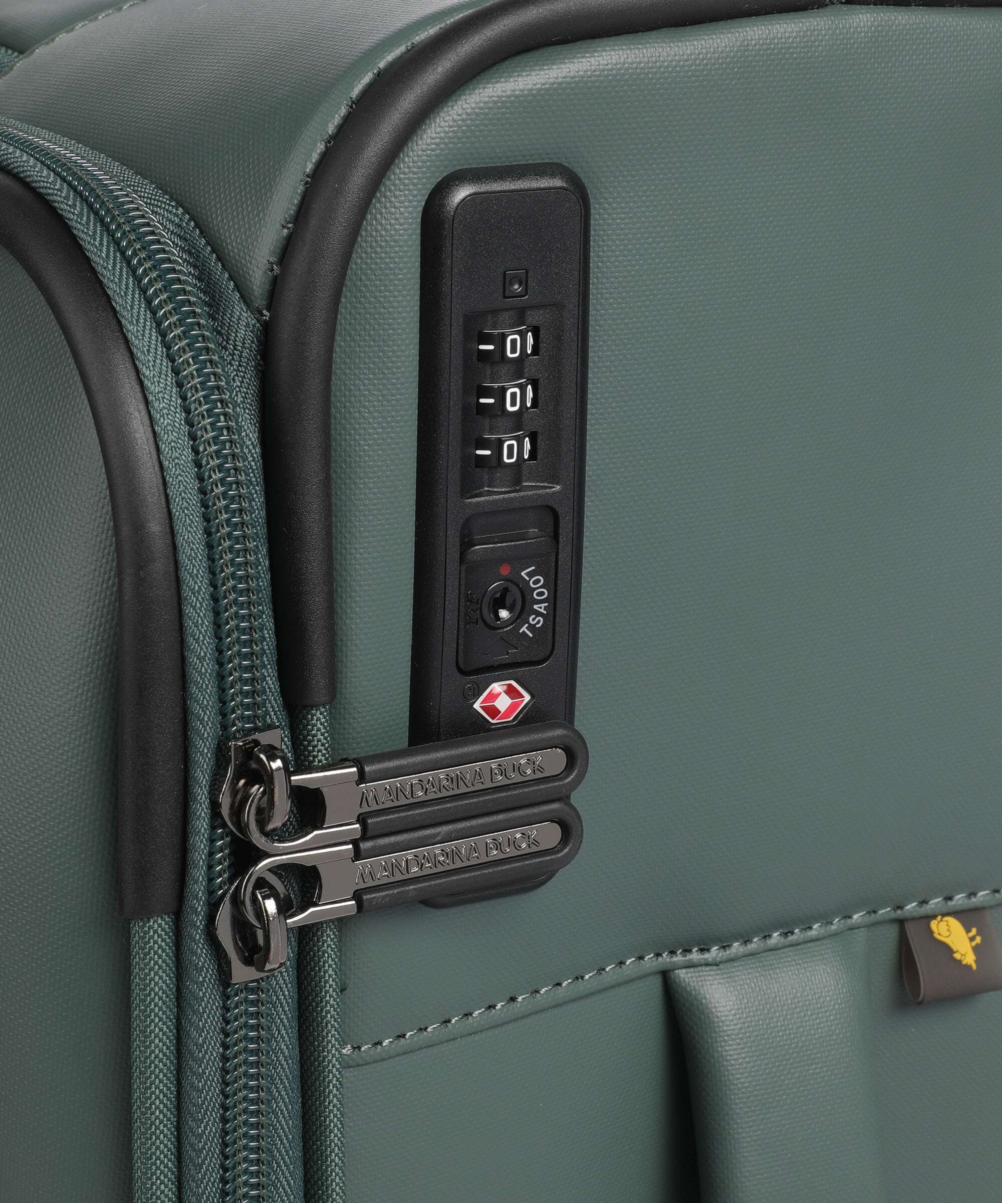 Mandarina Duck Eco Coated Walizka na 4 kołach deep green - Image 3