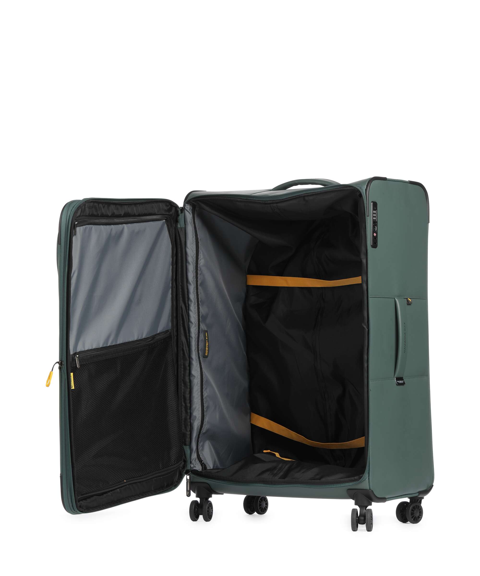 Mandarina Duck Eco Coated Walizka na 4 kołach deep green - Image 6