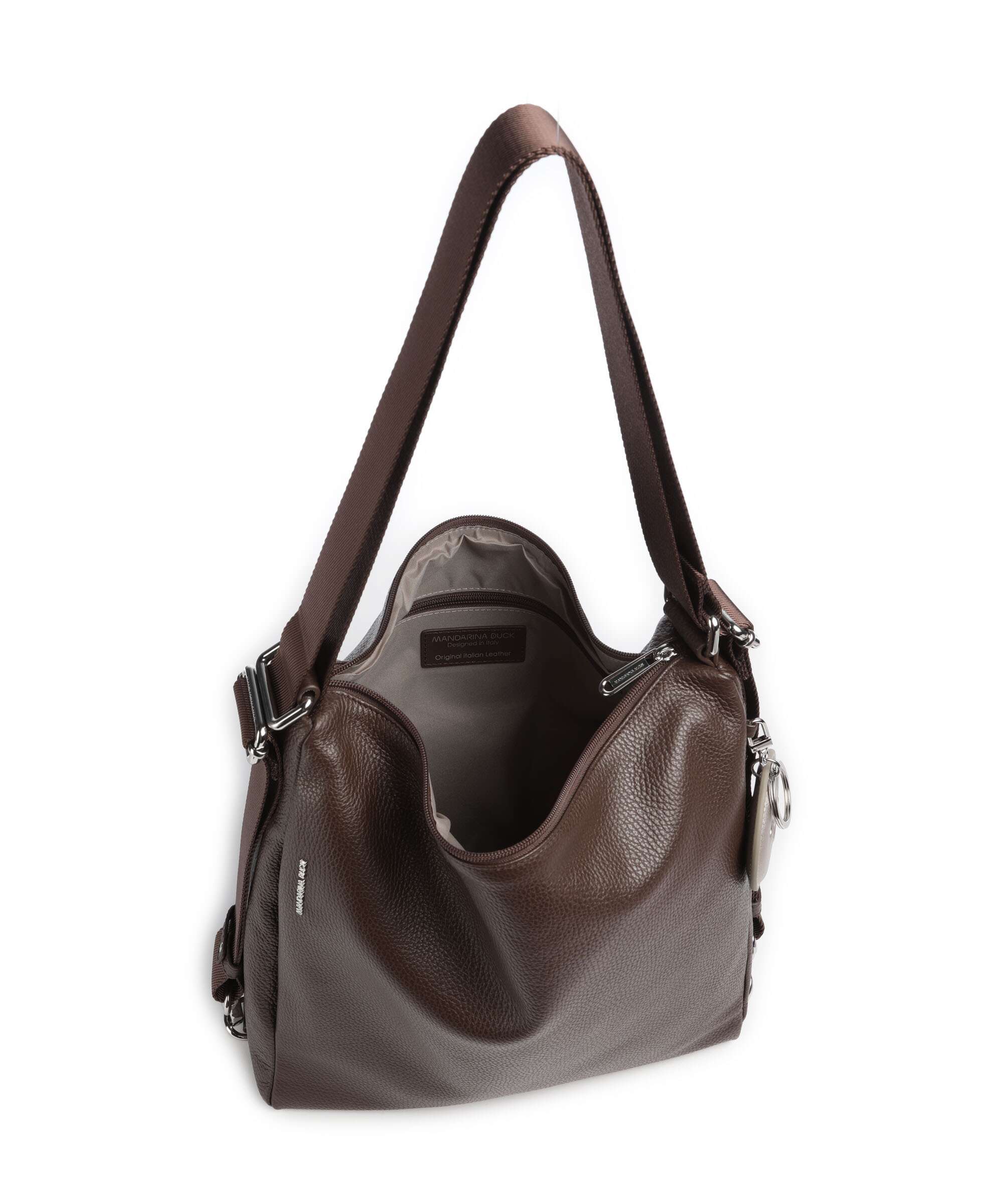 Mandarina Duck Mellow Leather Plecak-torba espresso - Image 6
