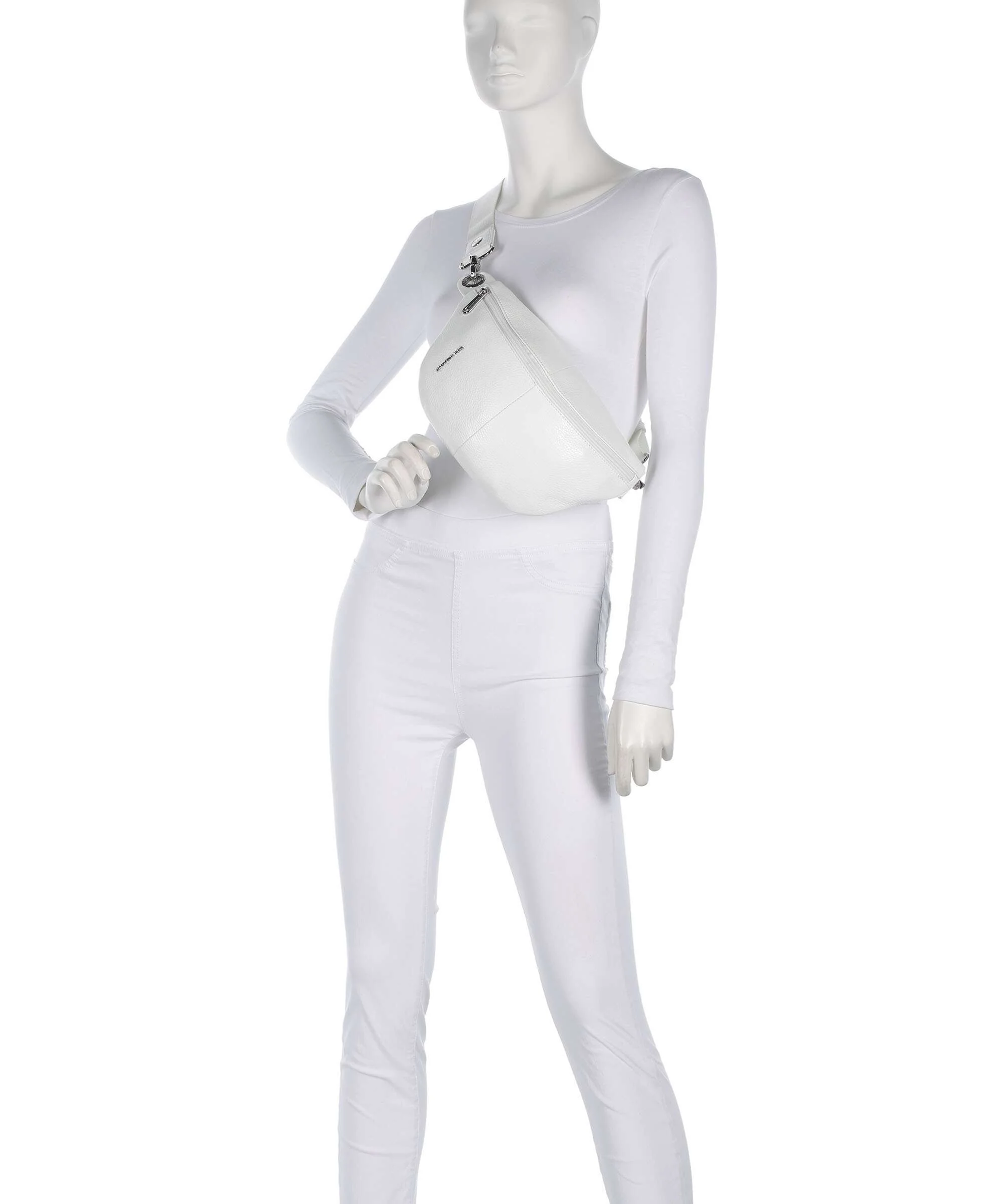 Mandarina Duck Mellow Leather Saszetka nerka blanc - Image 3
