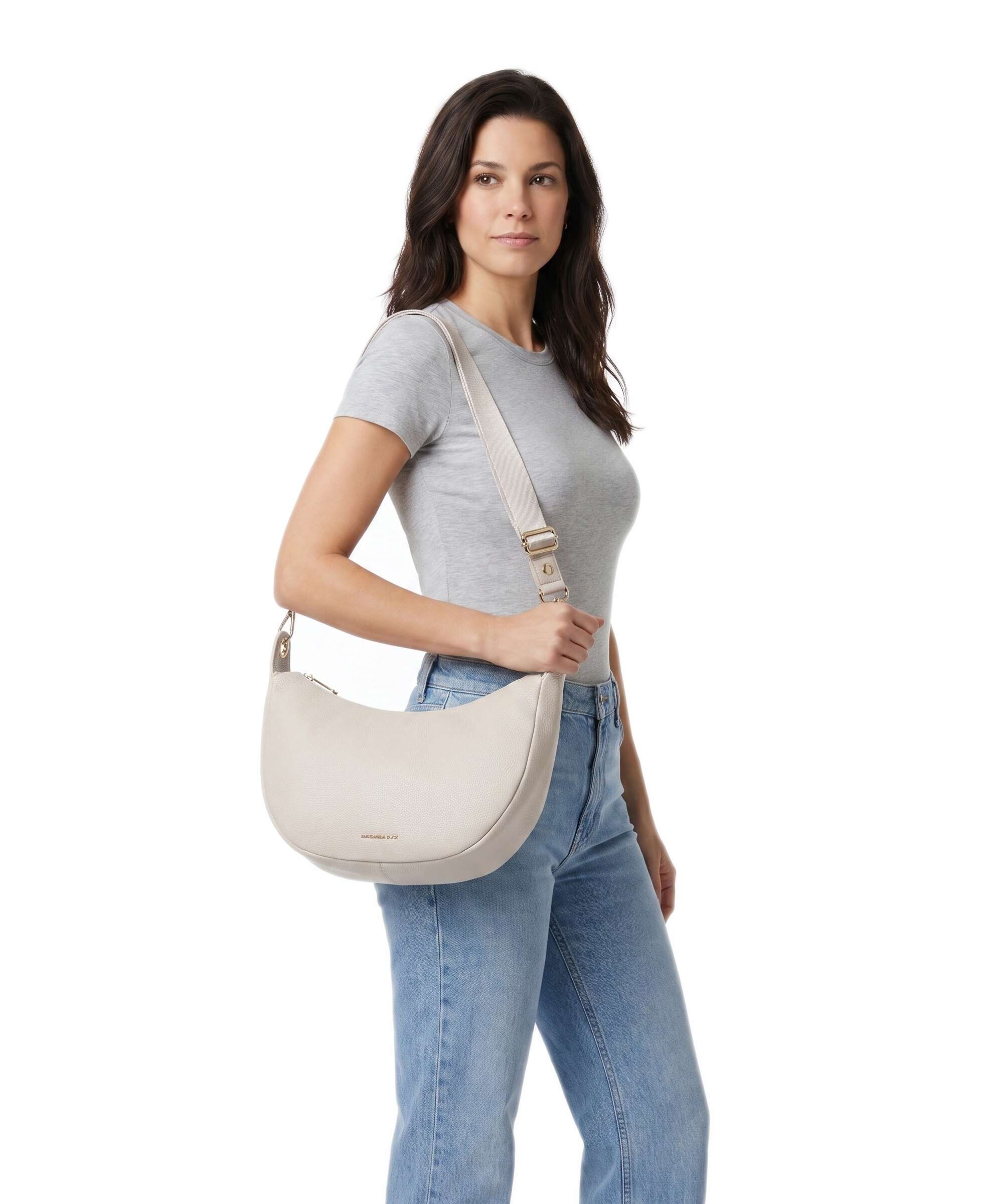 Mandarina Duck Mellow Leather Torba na ramię cocoon - Image 3