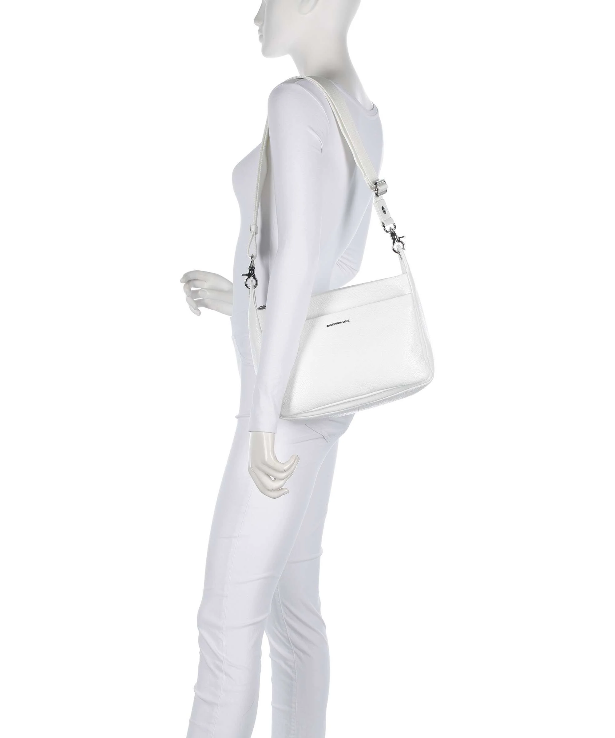 Mandarina Duck Mellow Leather Torba na ramię blanc - Image 3