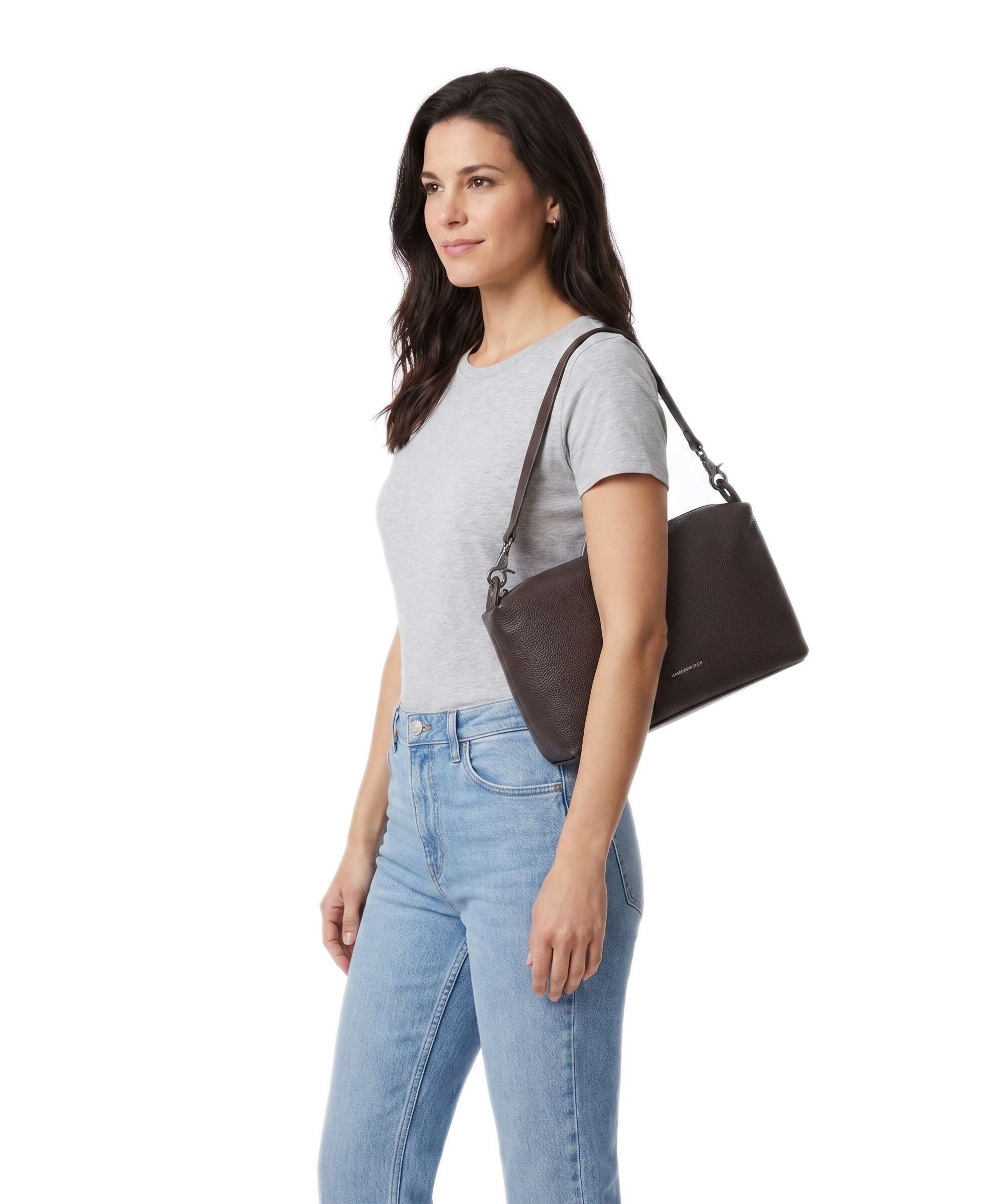 Mandarina Duck Mellow Leather Torba na ramię espresso - Image 3