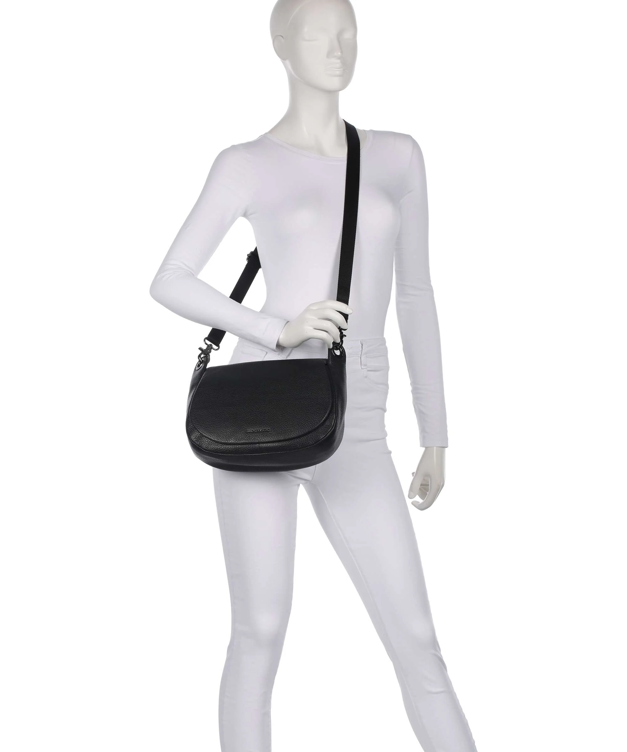 Mandarina Duck Mellow Leather Torba na ramię nero - Image 4