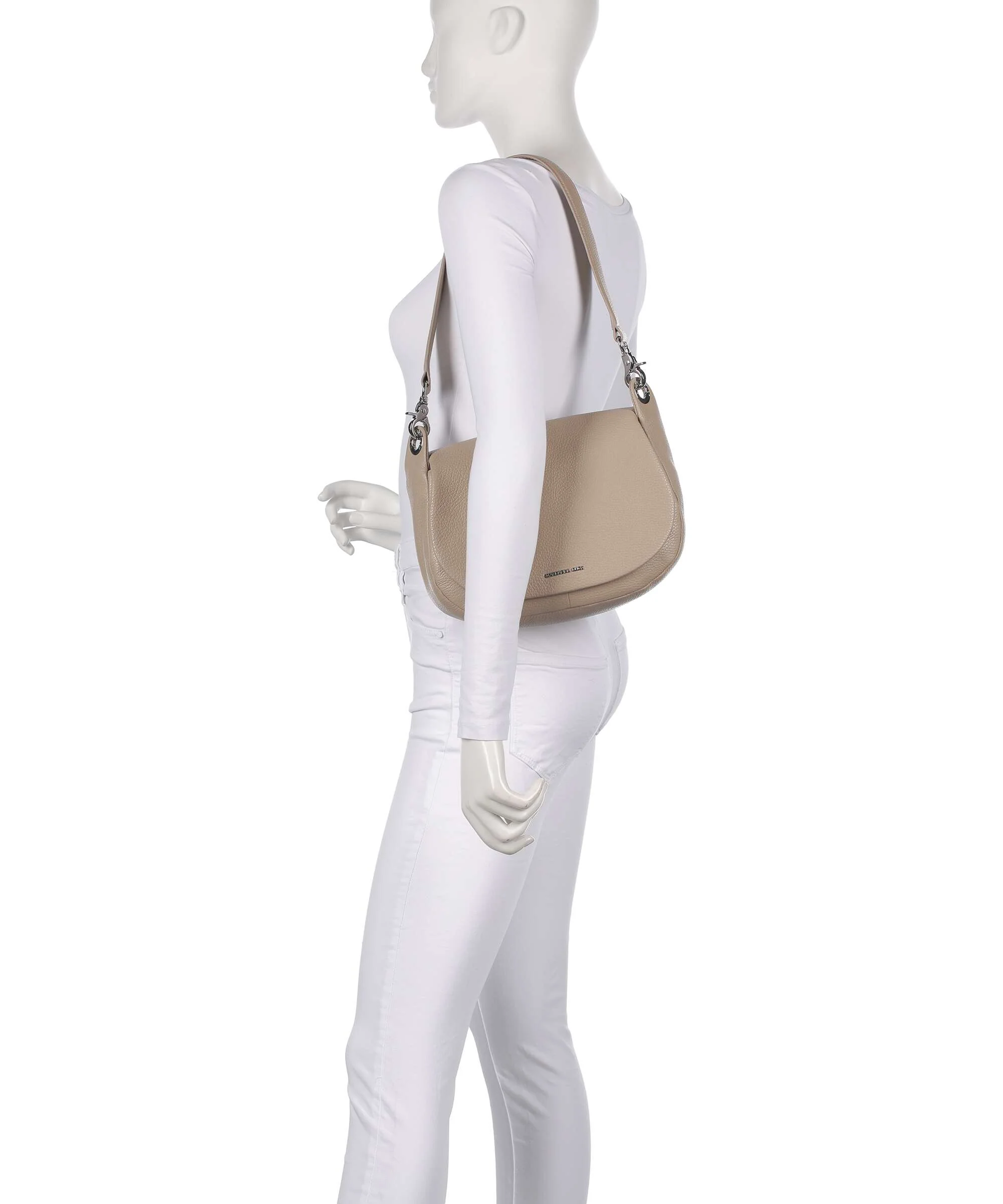 Mandarina Duck Mellow Leather Torba na ramię warm taupe - Image 3