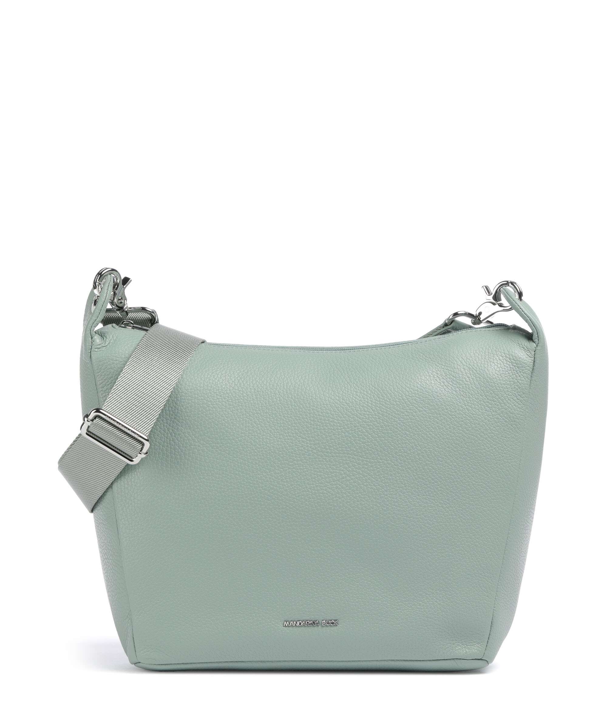 Mandarina Duck Mellow Leather Torba przez ramię iceberg green