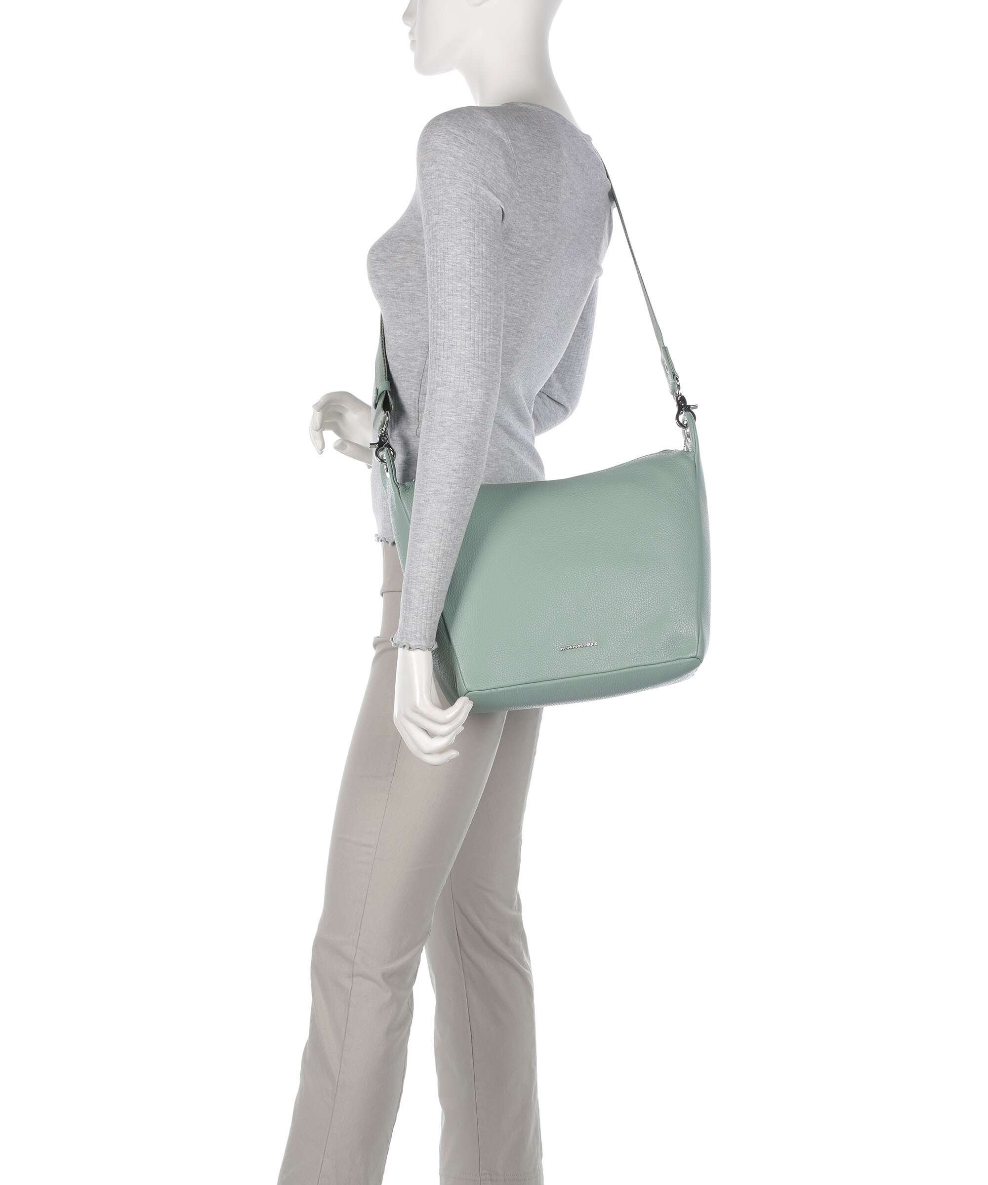 Mandarina Duck Mellow Leather Torba przez ramię iceberg green - Image 3