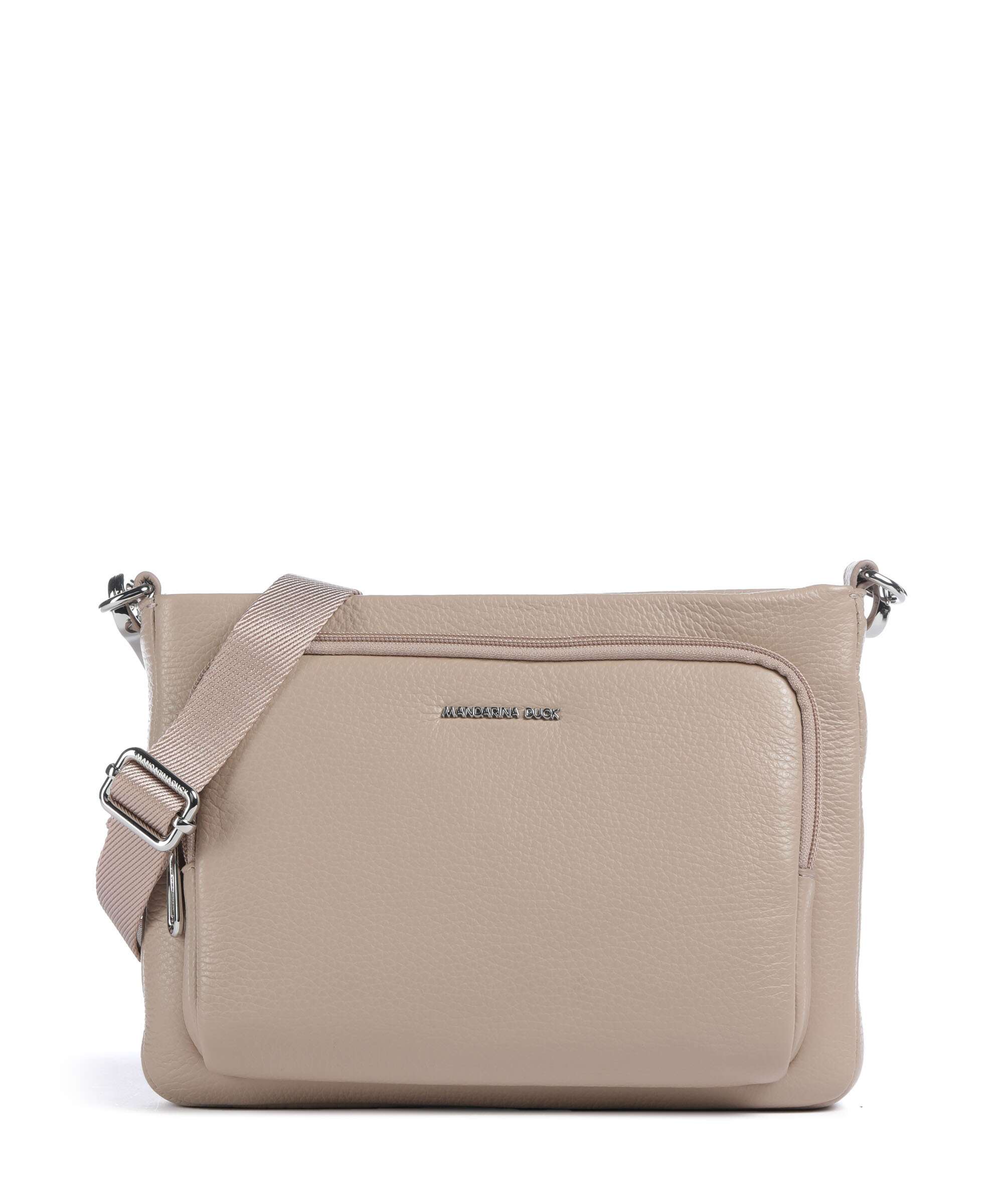 Mandarina Duck Mellow Leather Torba przez ramię warm taupe