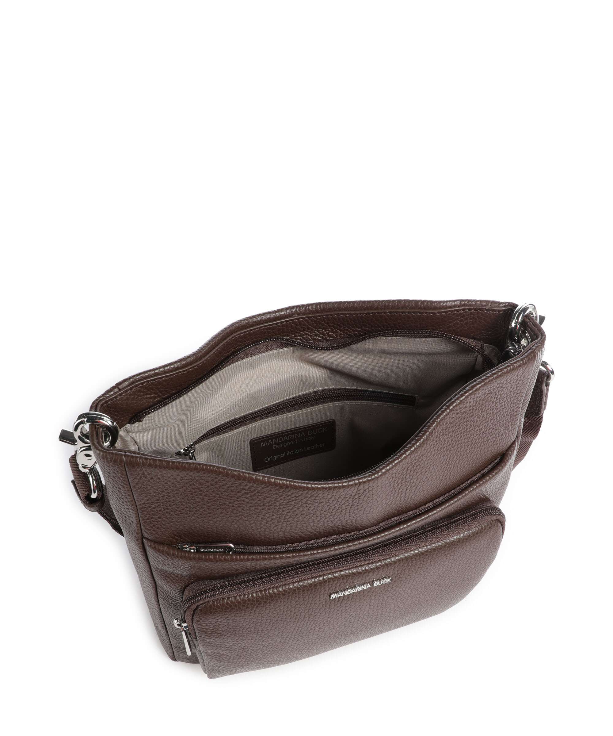 Mandarina Duck Mellow Leather Torba przez ramię espresso - Image 6