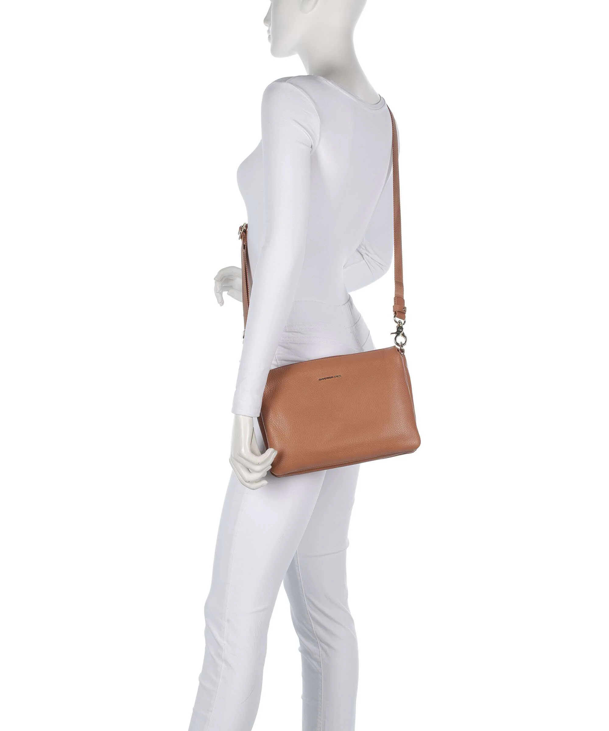 Mandarina Duck Mellow Leather Torba przez ramię pecan nut - Image 3