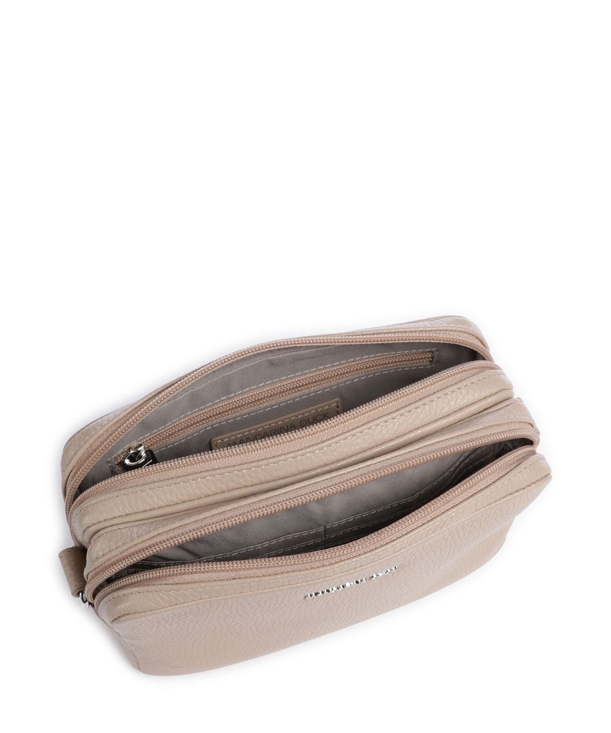 Mandarina Duck Mellow Leather Torba przez ramię warm taupe - Image 6