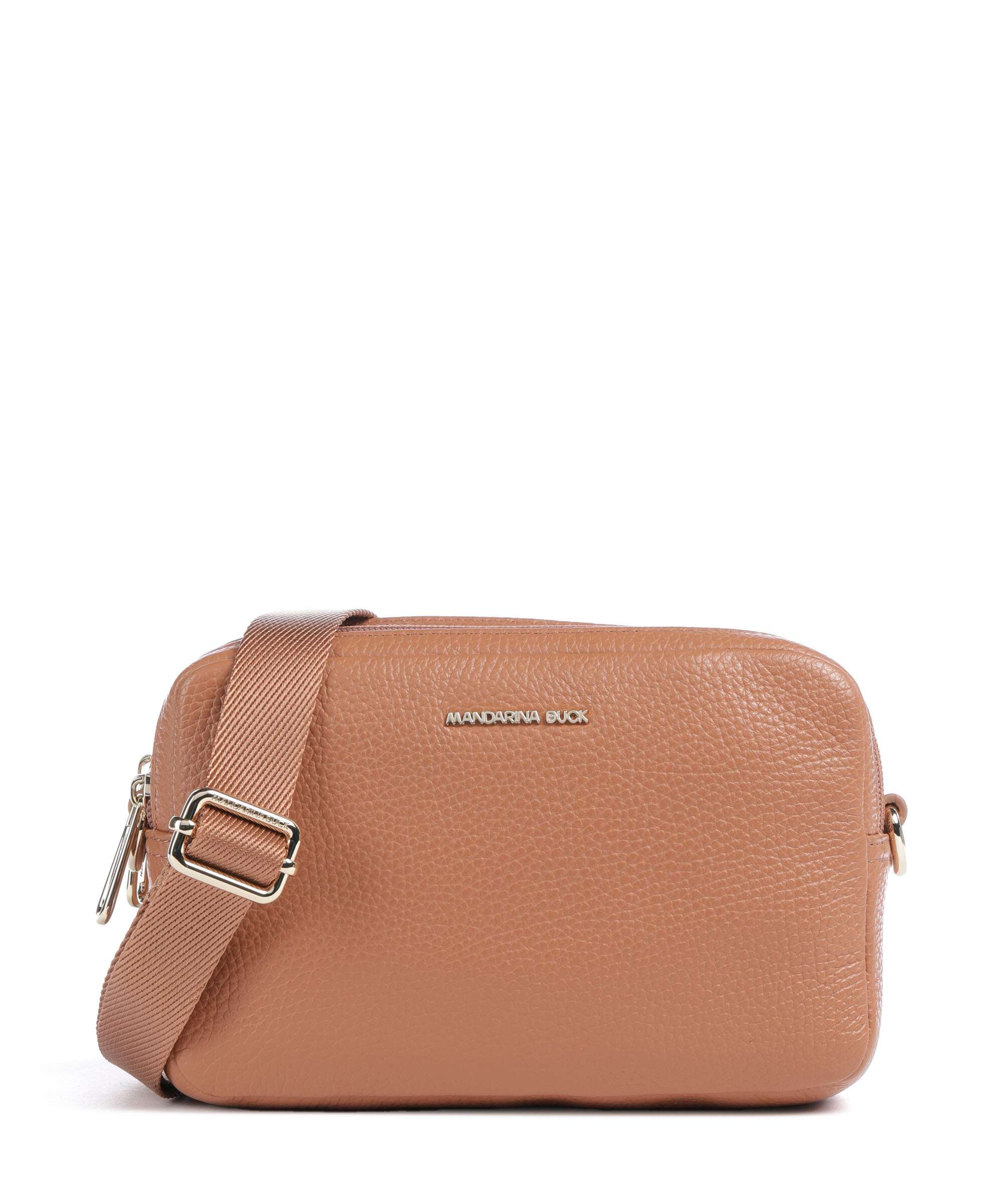 Mandarina Duck Mellow Leather Torba przez ramię pecan nut