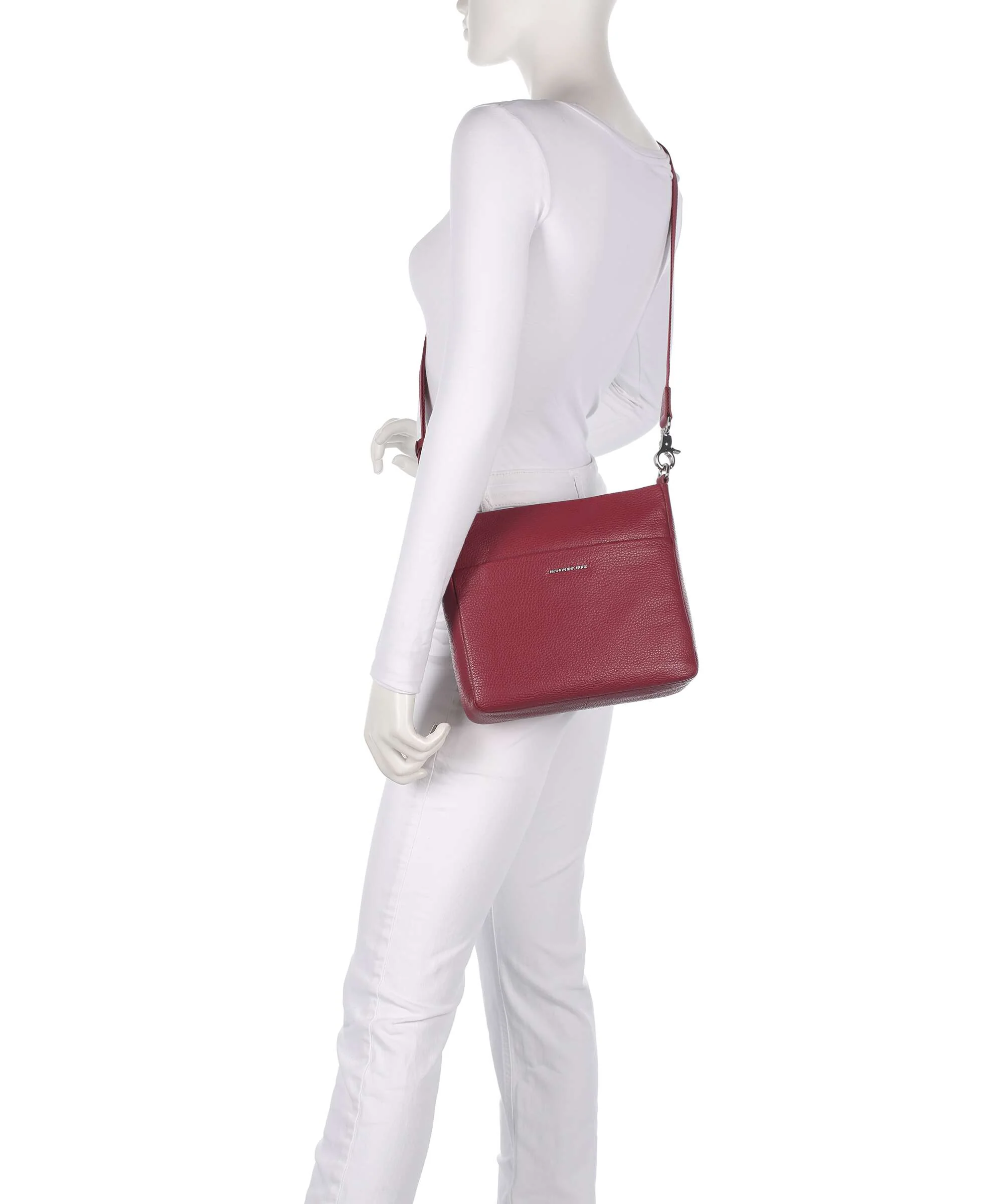 Mandarina Duck Mellow Leather Torba przez ramię grape - Image 3