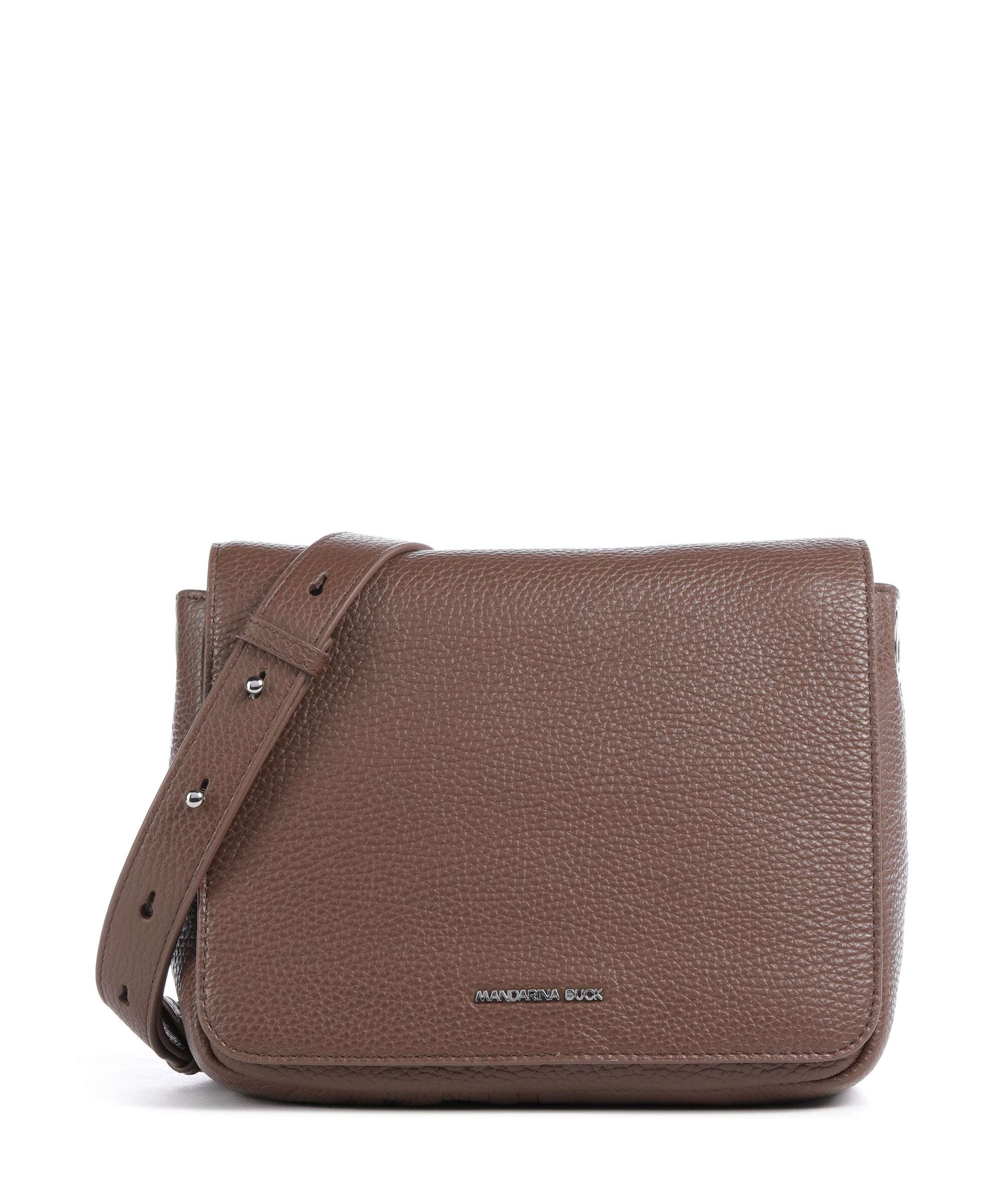 Mandarina Duck Mellow Leather Torba przez ramię milk chocolate