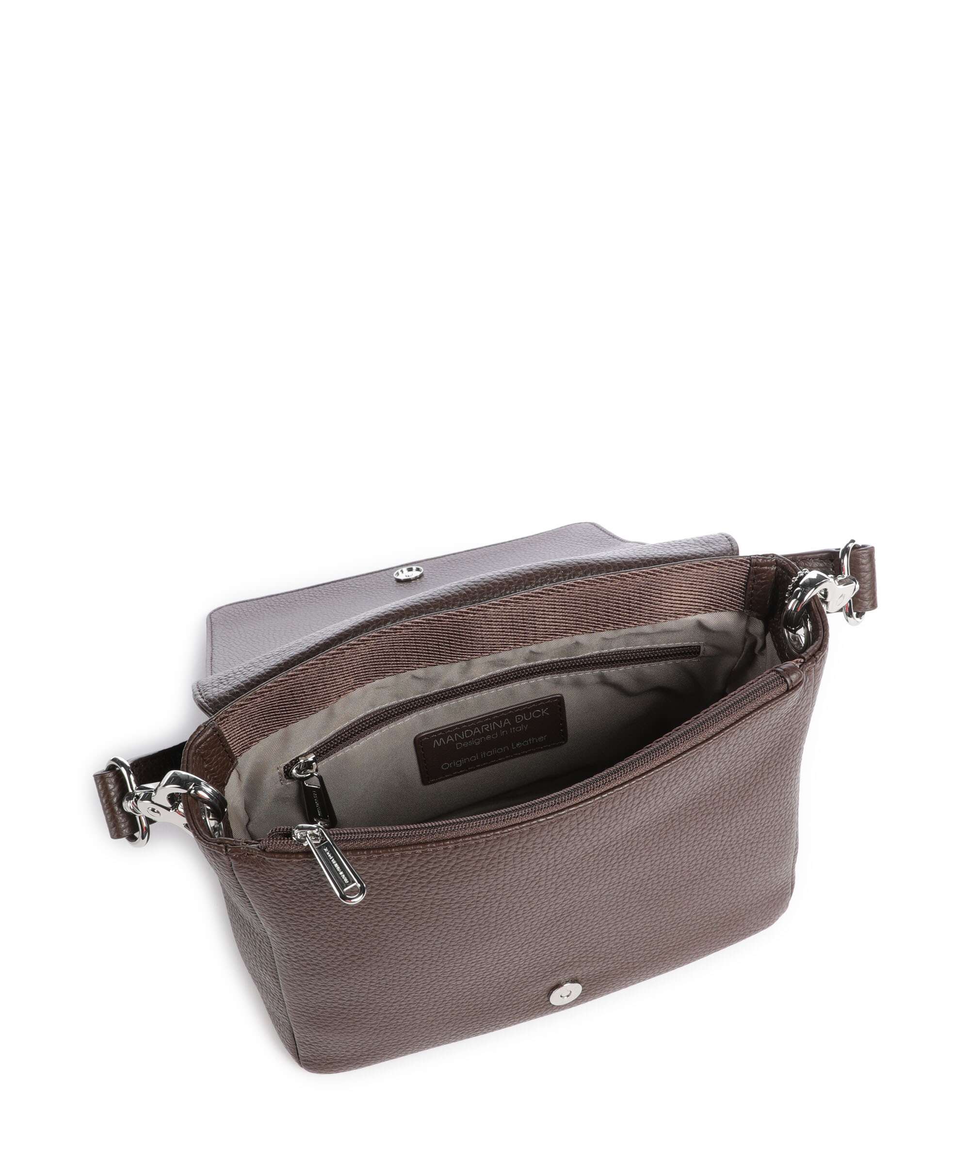 Mandarina Duck Mellow Leather Torba przez ramię espresso - Image 6