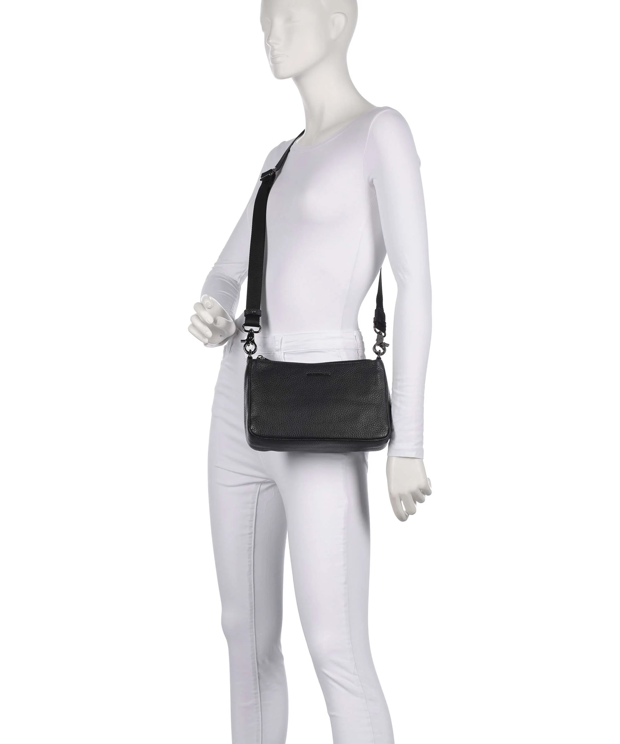 Mandarina Duck Mellow Leather Torba przez ramię nero - Image 3