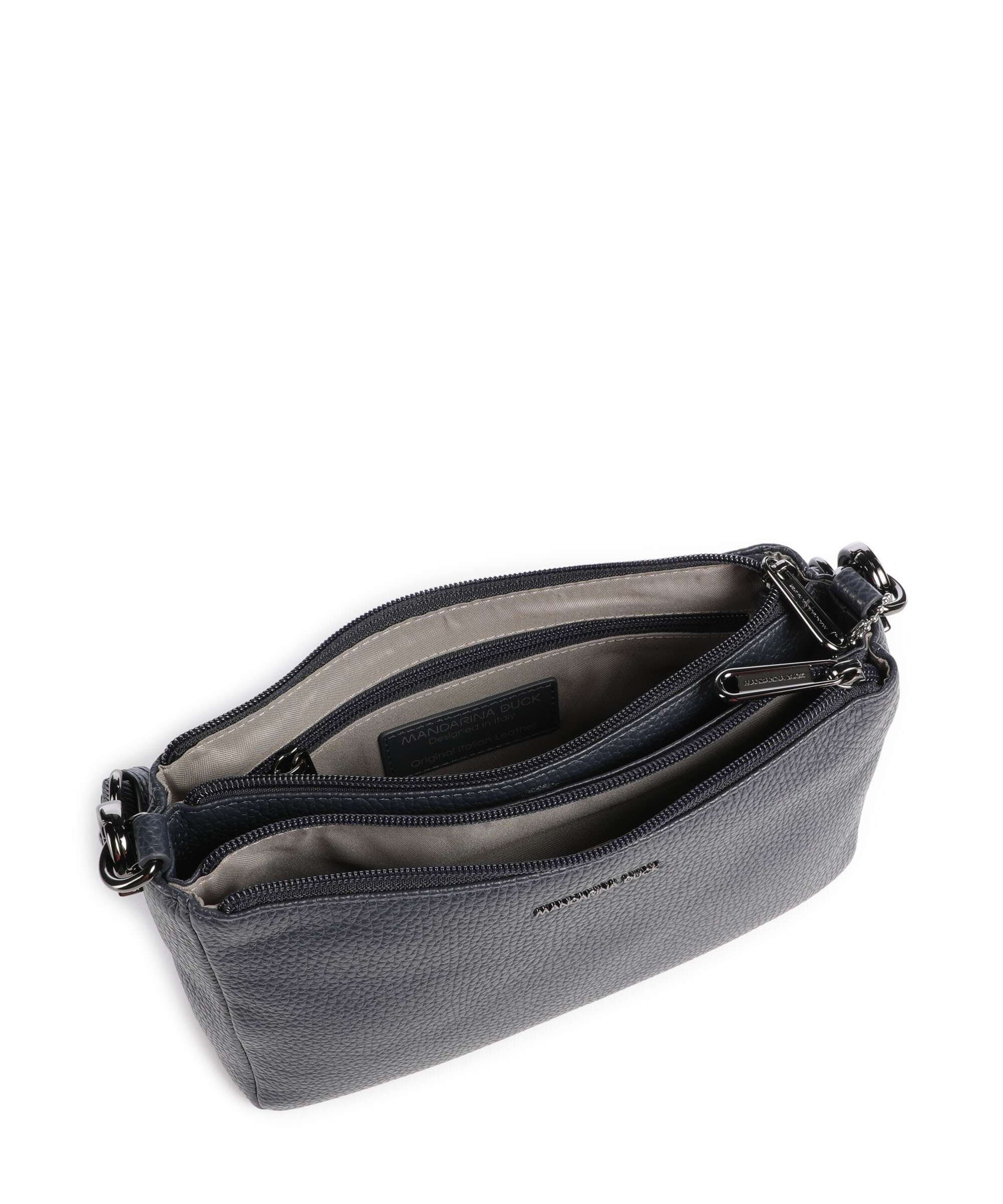 Mandarina Duck Mellow Leather Torba przez ramię dress blue - Image 6