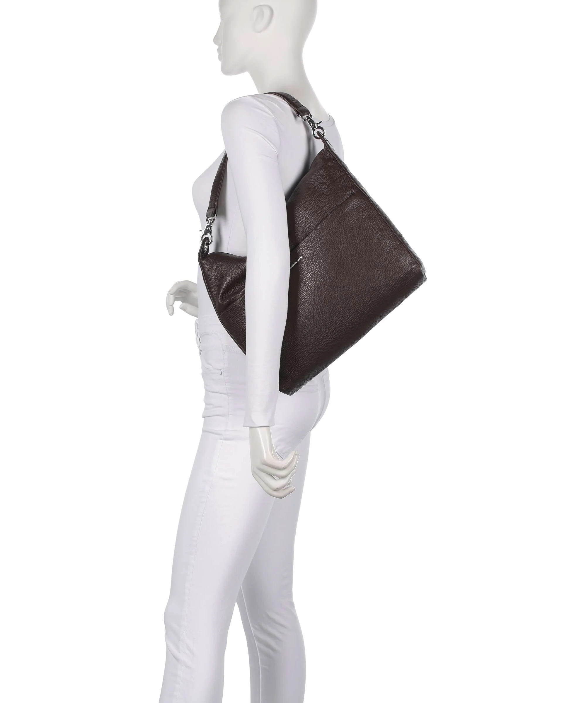 Mandarina Duck Mellow Leather Torebka worek espresso - Image 3