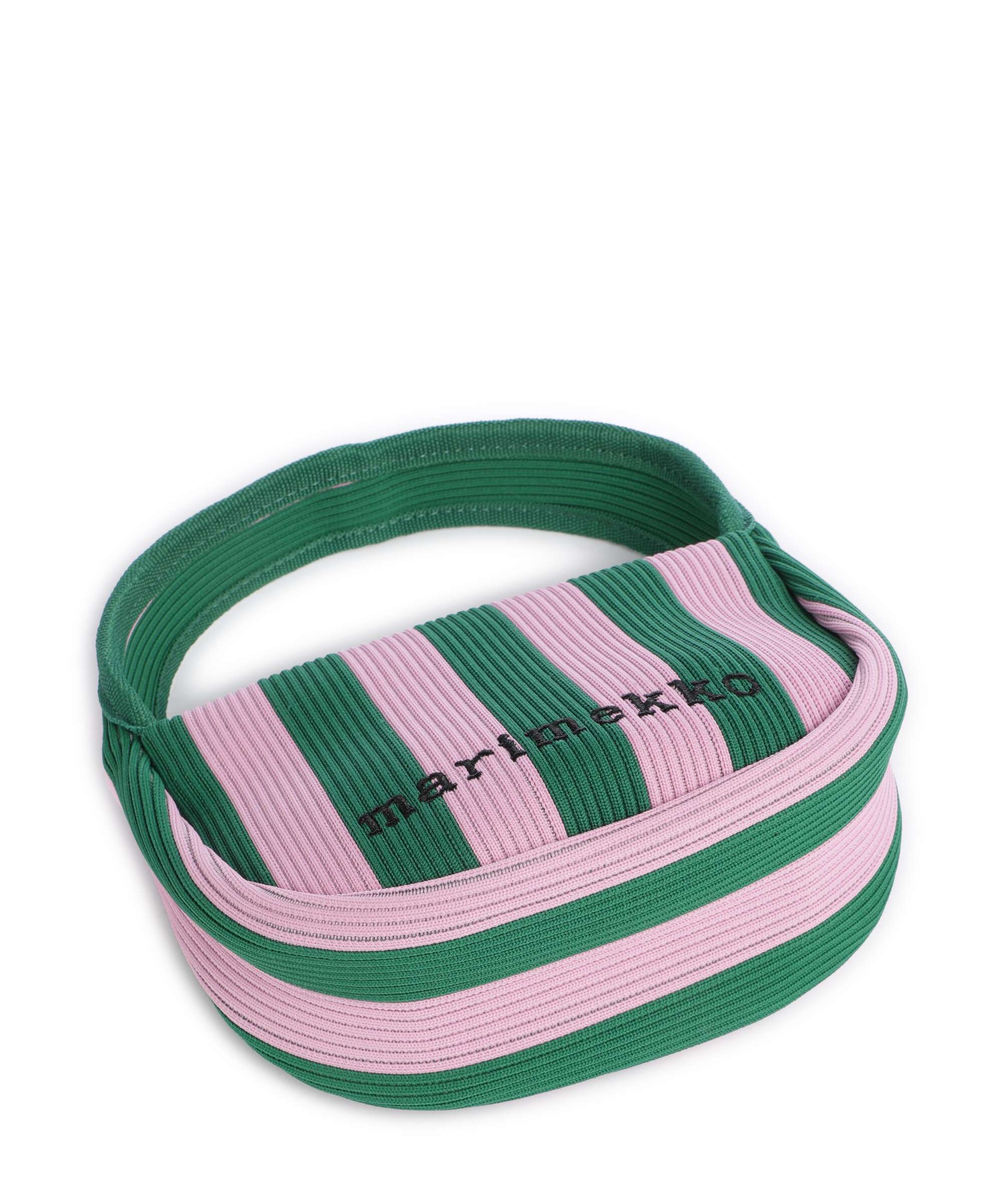 Marimekko Knitted Merirosvo Torebka pink/dark green - Image 5