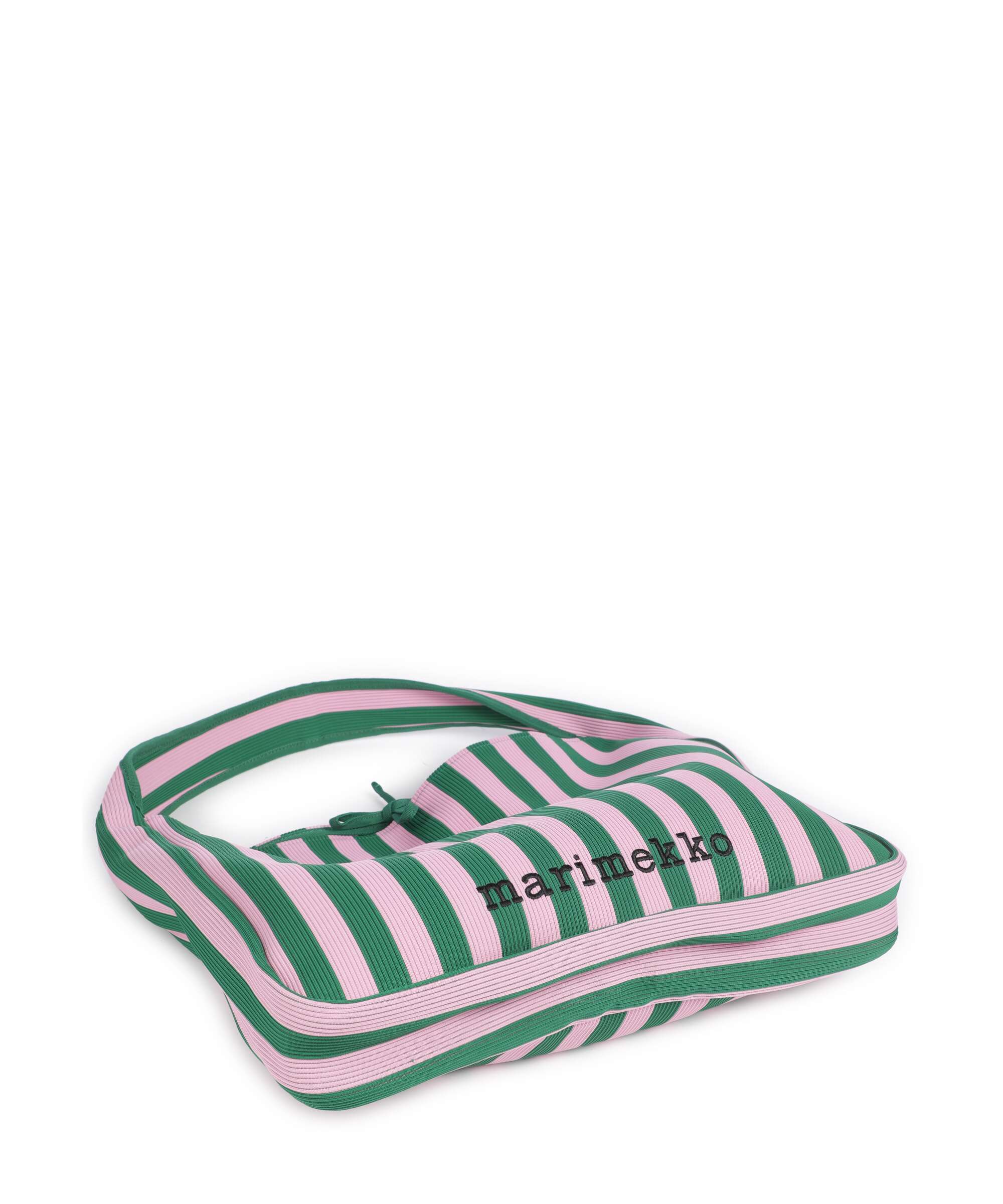 Marimekko Knitted Merirosvo Torebka worek pink/dark green - Image 4