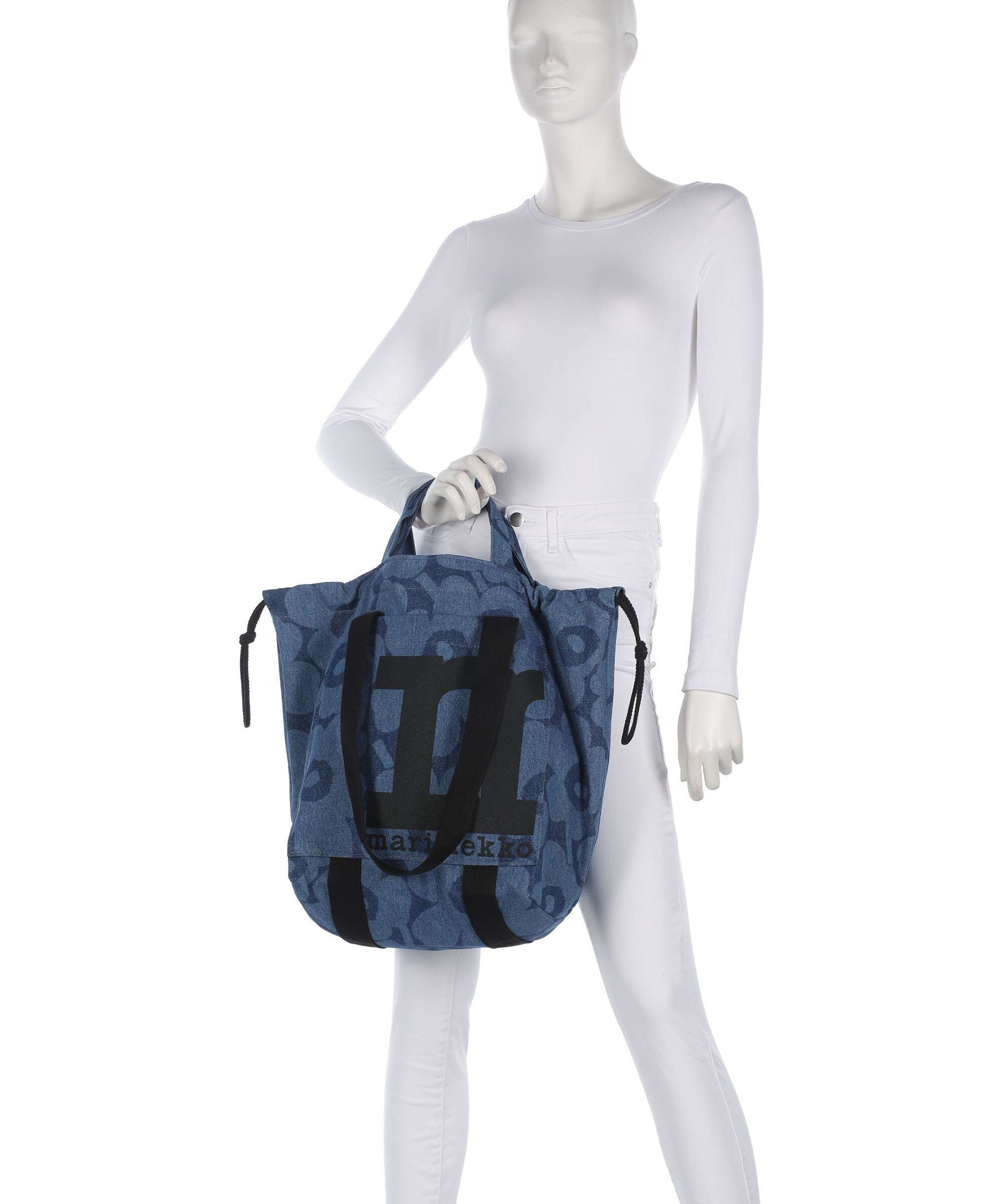Marimekko Mono City Unikko Torba na zakupy mid indigo - Image 3