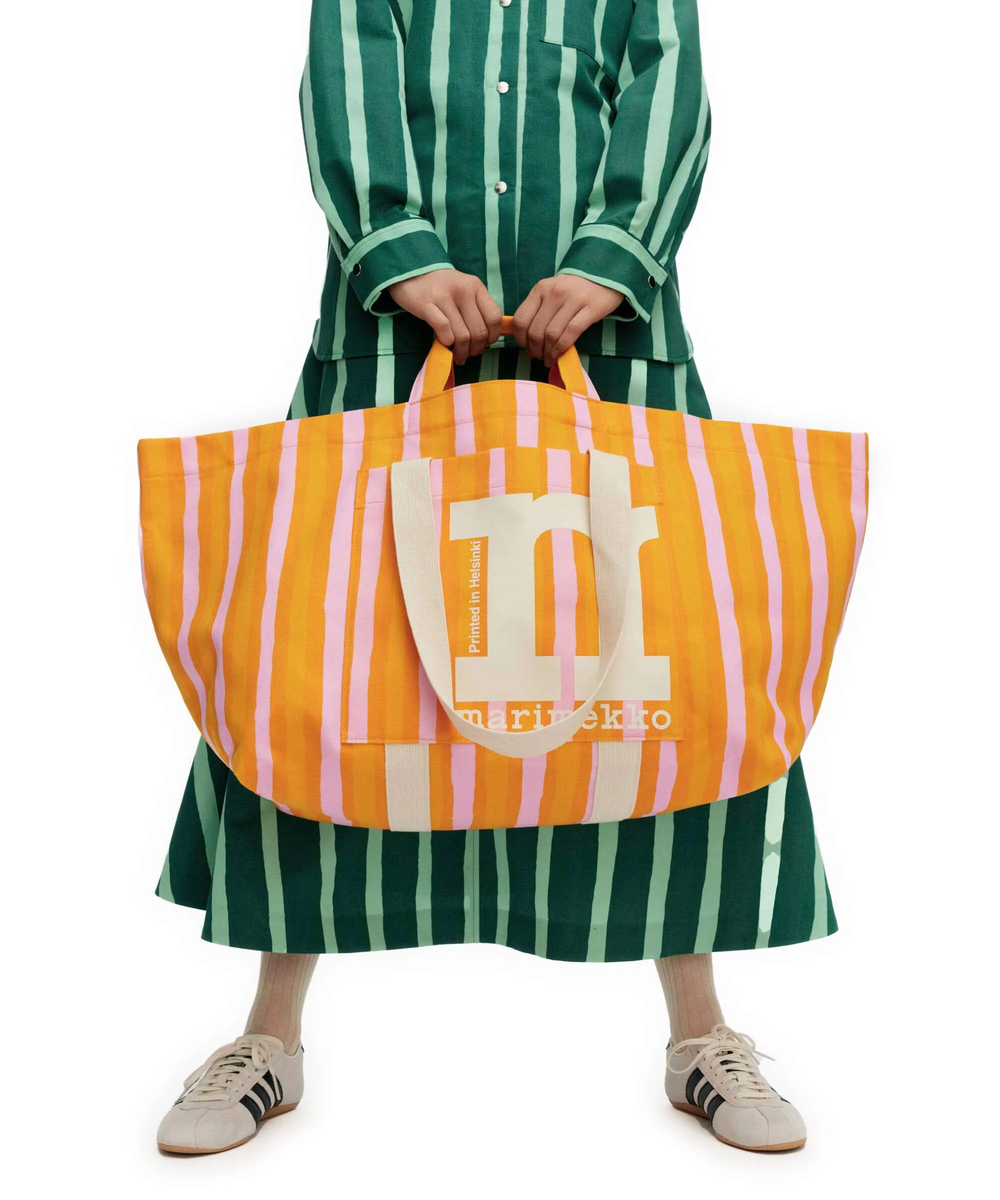 Marimekko Mono City XL Torba na zakupy orange/pink - Image 3