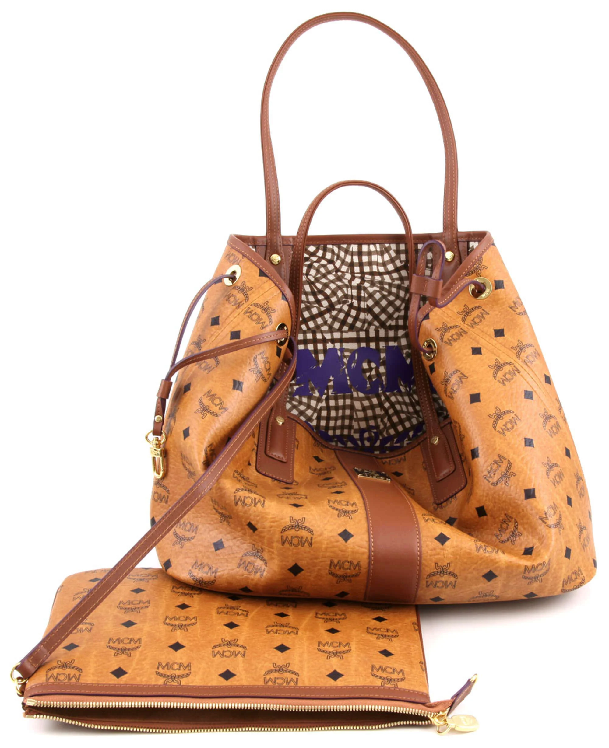 MCM Torba na zakupy cognac - Image 5