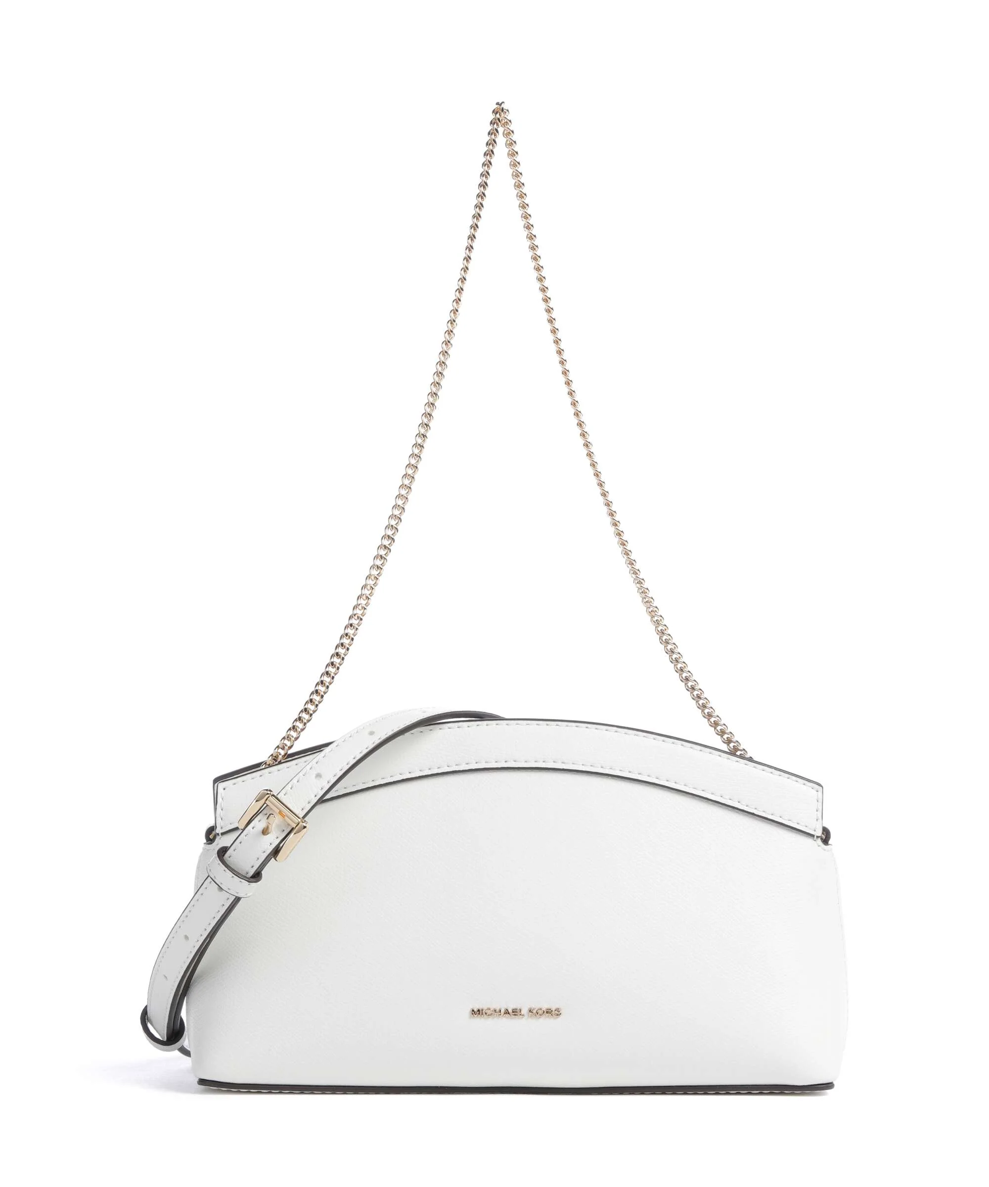 Michael Kors Athena Dome Chain Small Torba na ramię optic white