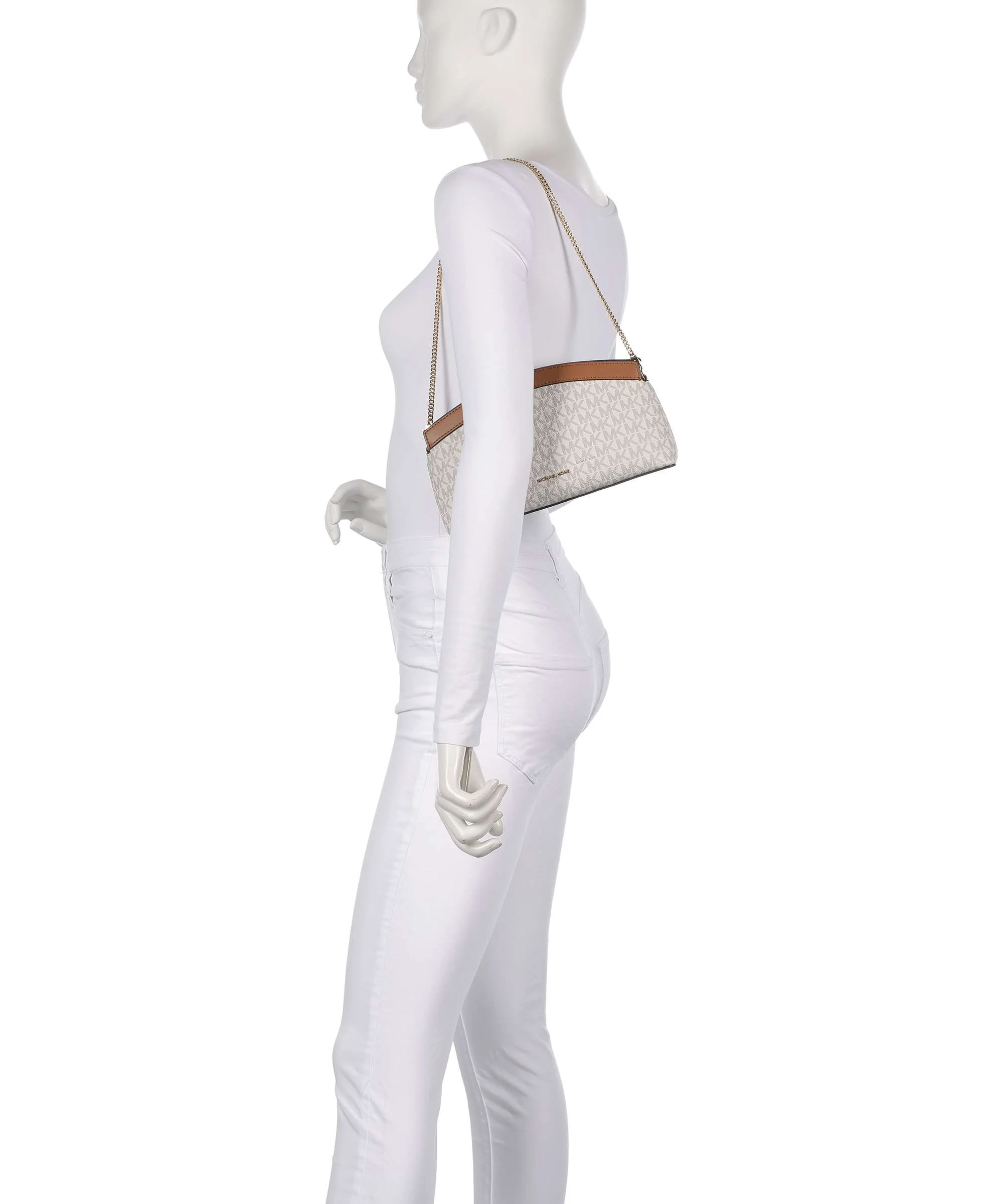 Michael Kors Athena Small Torba na ramię vanilla/acorn - Image 3